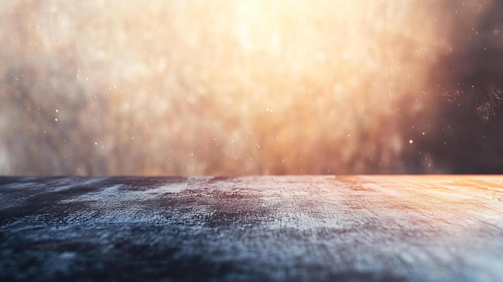 A blurry image of a dark surface with a few specks of light photo