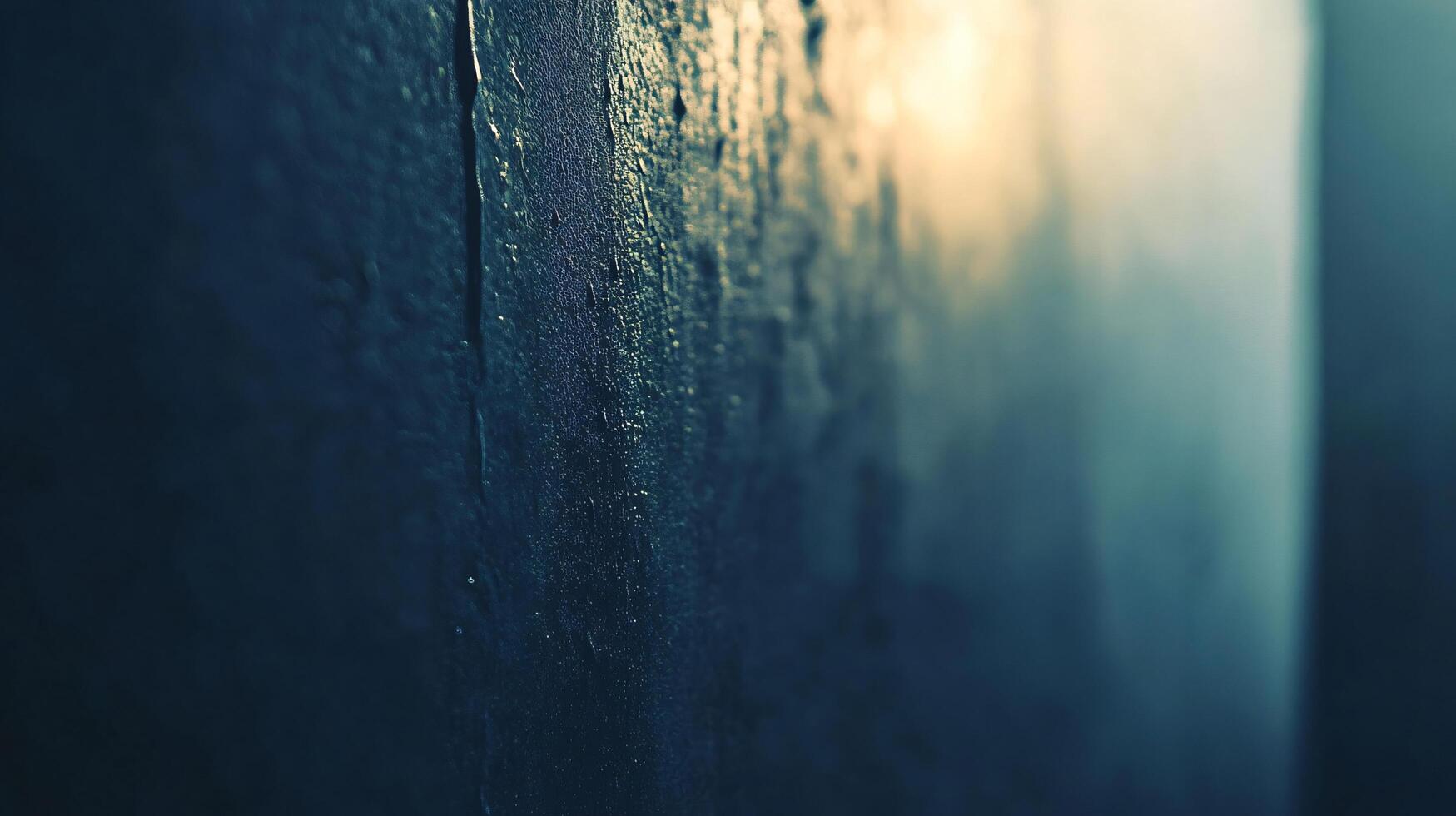 A wall with a blue background and a white line photo
