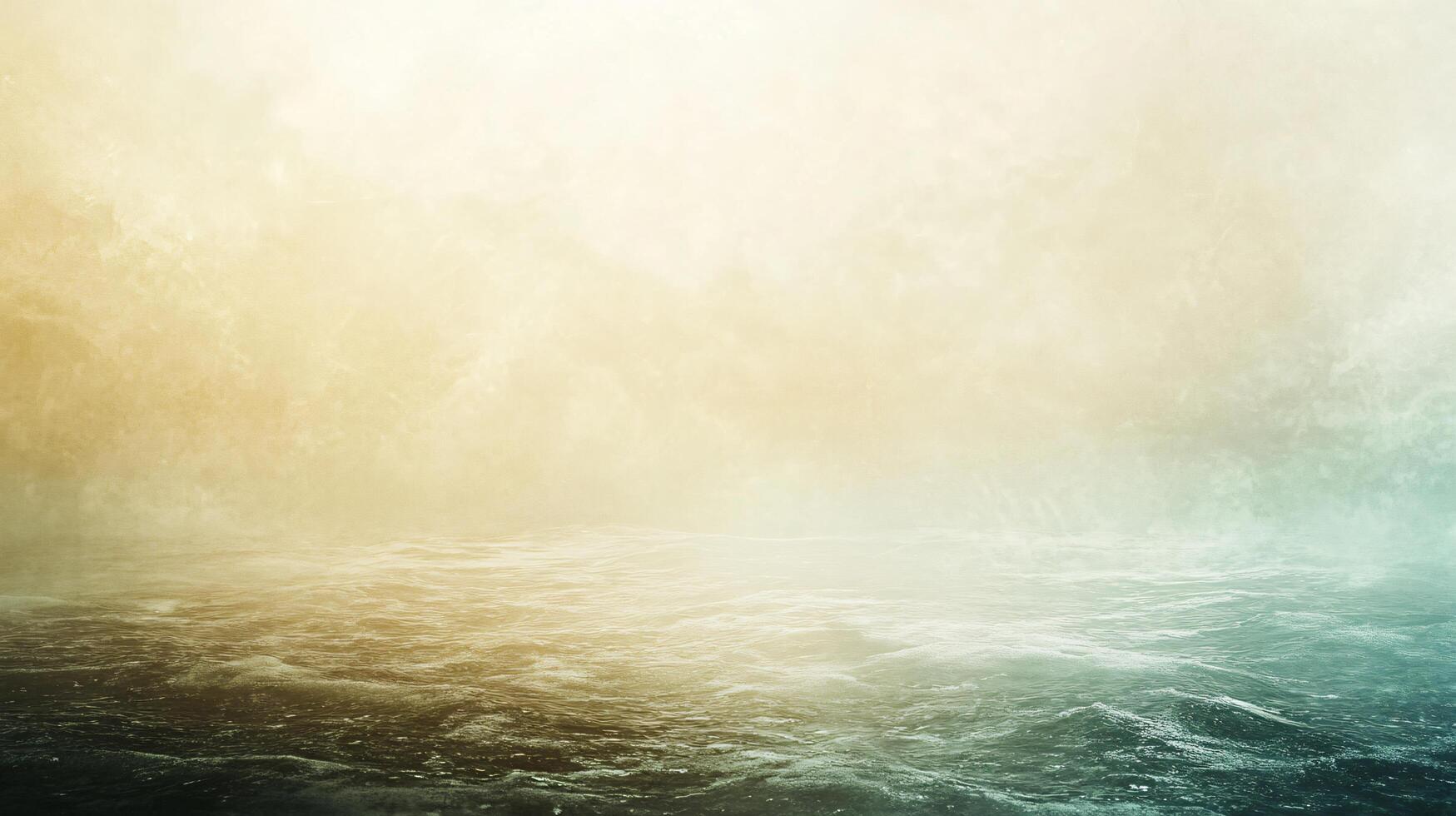 A blurry image of a body of water with a cloudy sky in the background photo