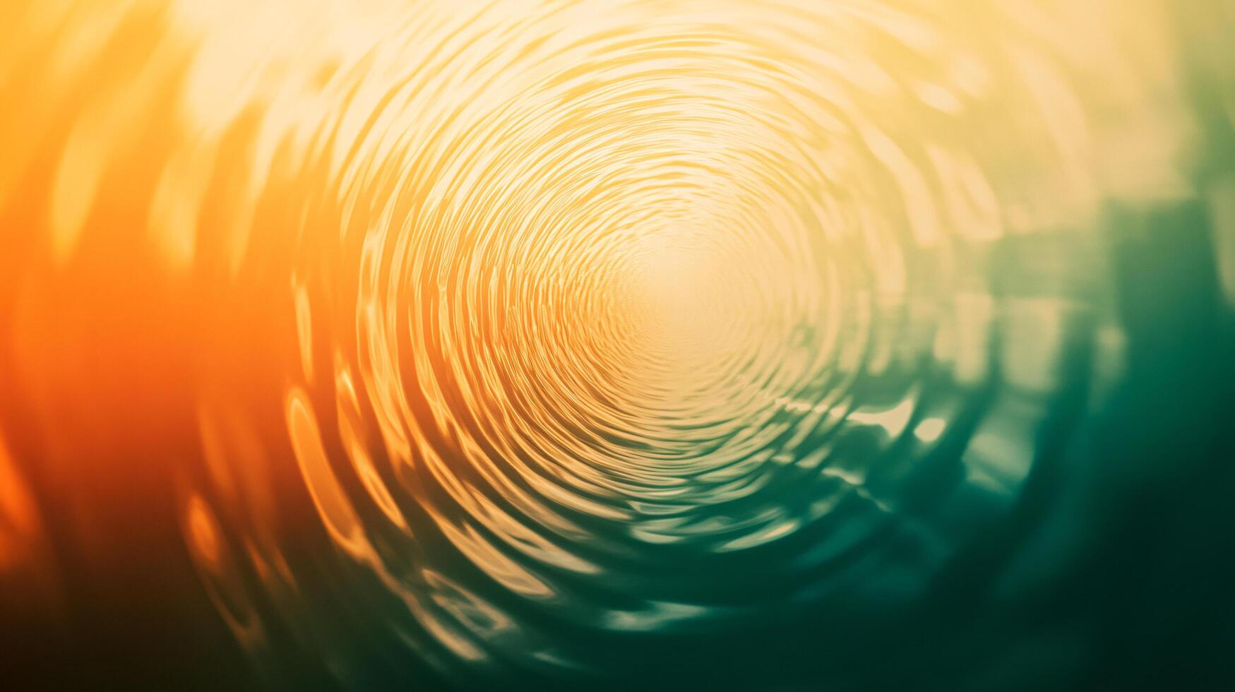 A water wave with a green and orange background photo