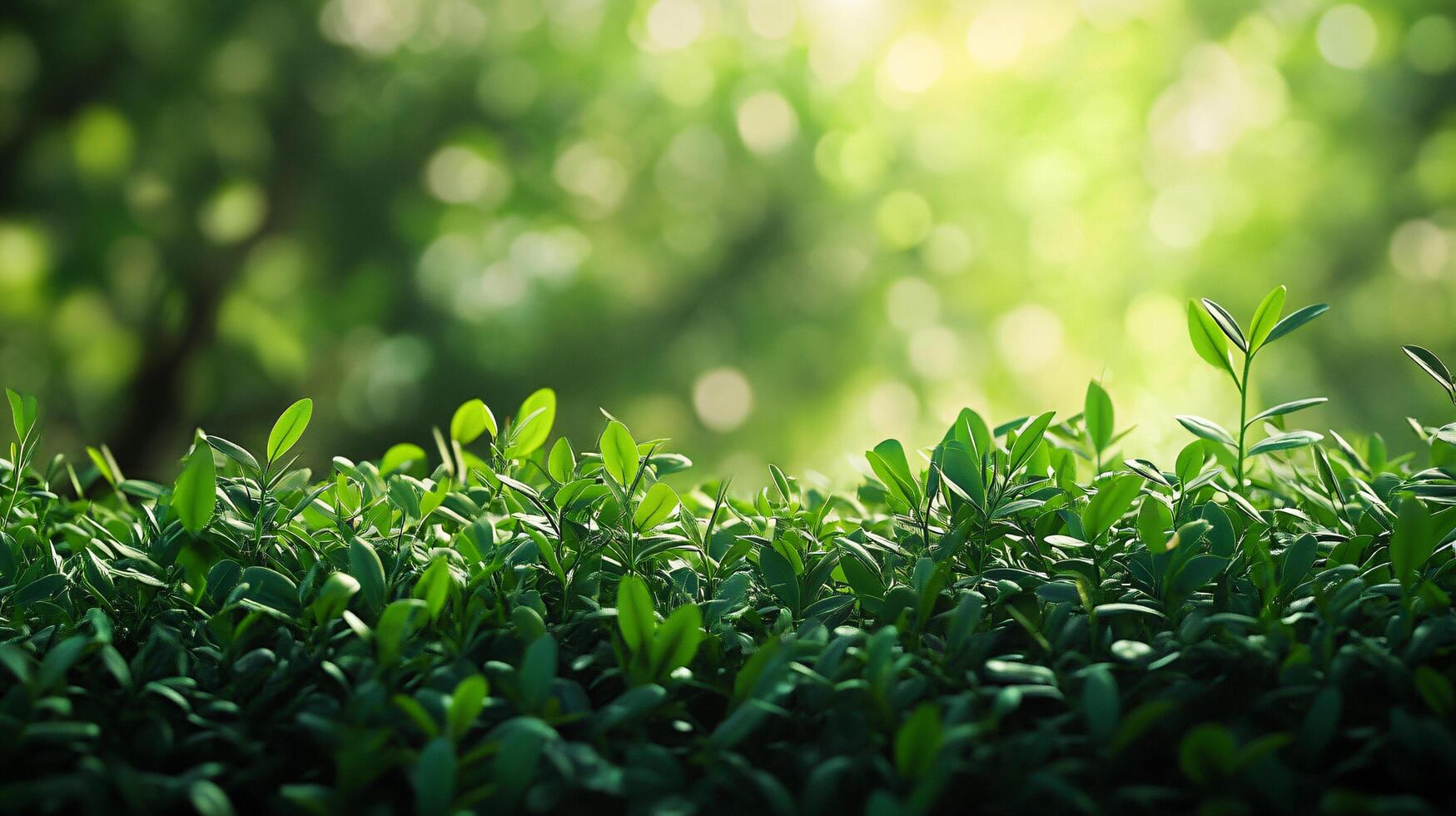 A lush green field with a tree in the foreground photo