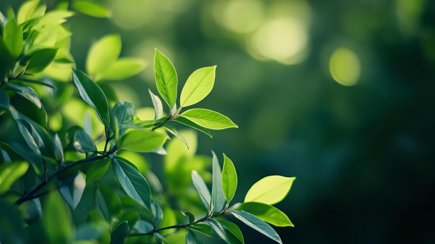 A leafy green tree with a few leaves on it photo