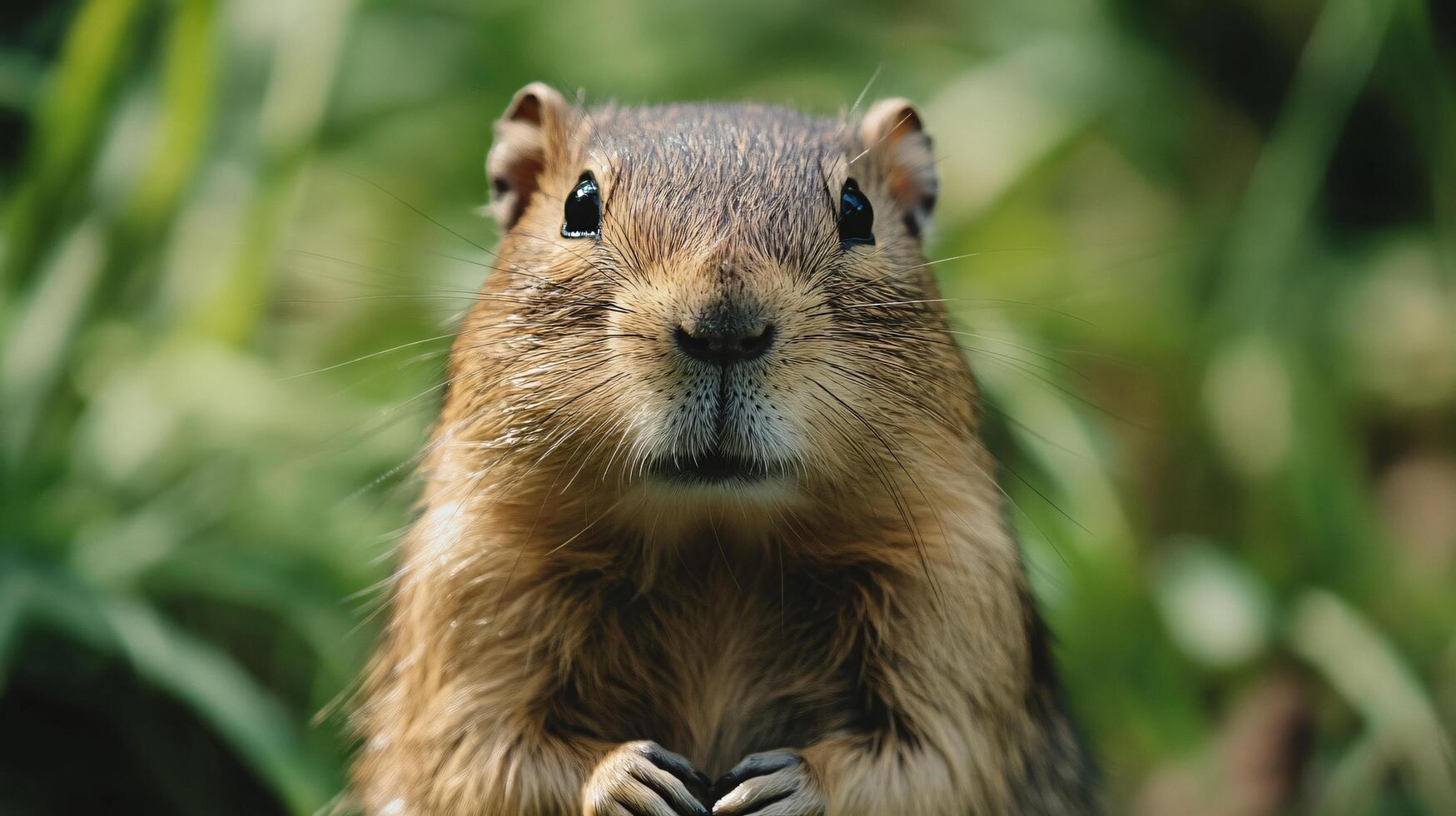 A small brown animal with a long snout and a black nose photo