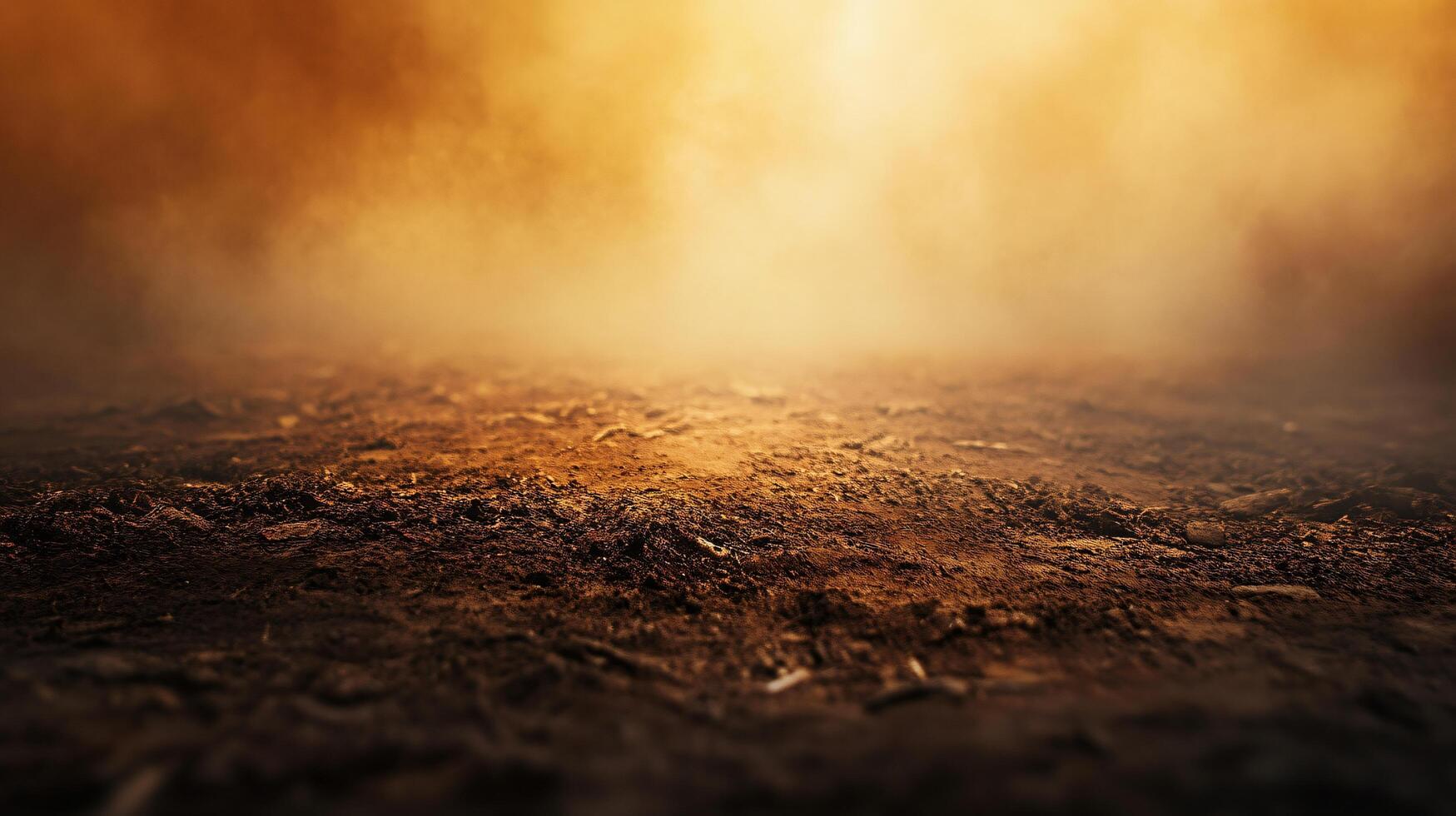 A blurry, hazy, and dusty background with a few specks of dirt photo