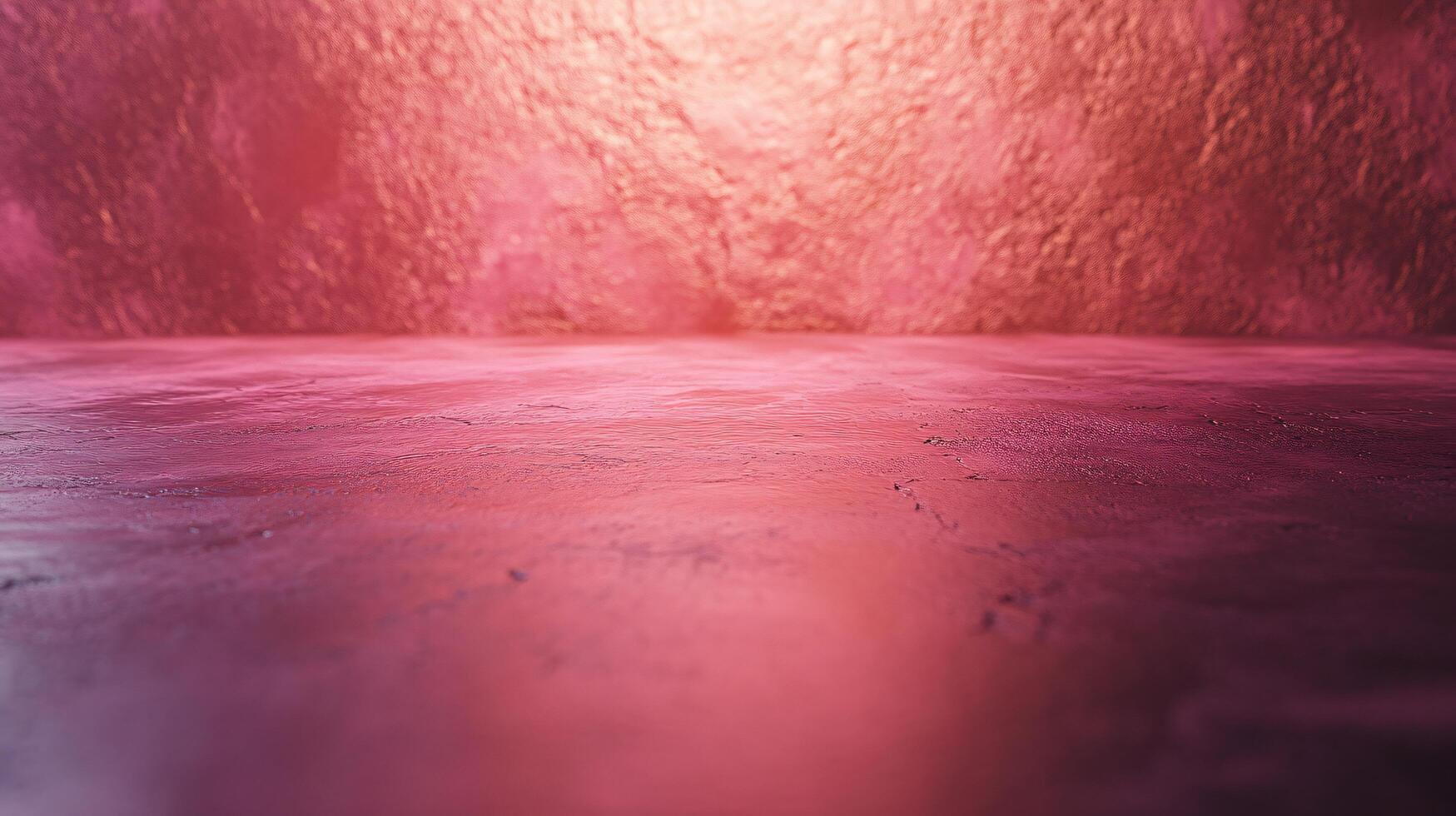 A pink background with a reflection of a wall photo