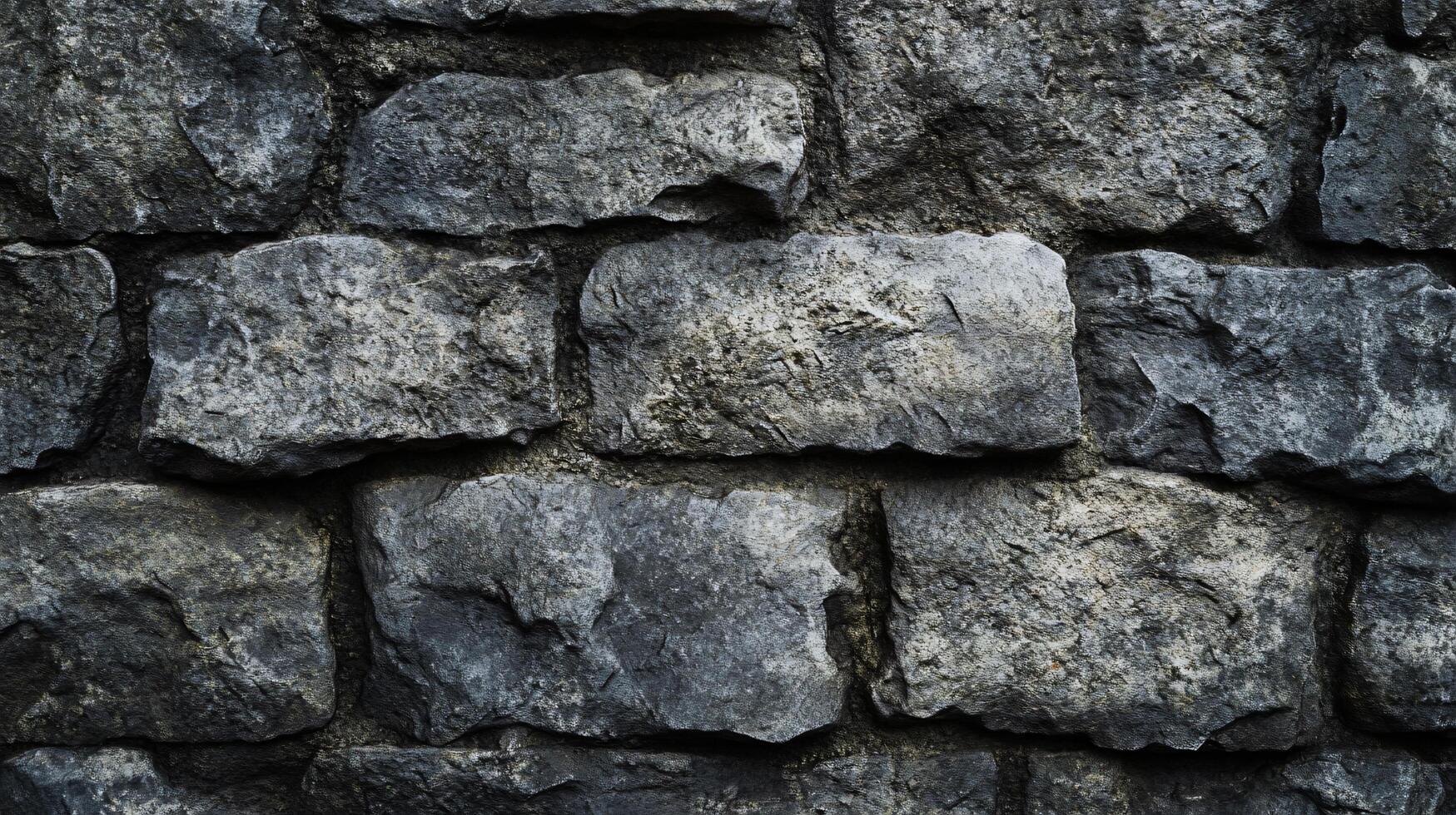 A wall made of gray stones photo
