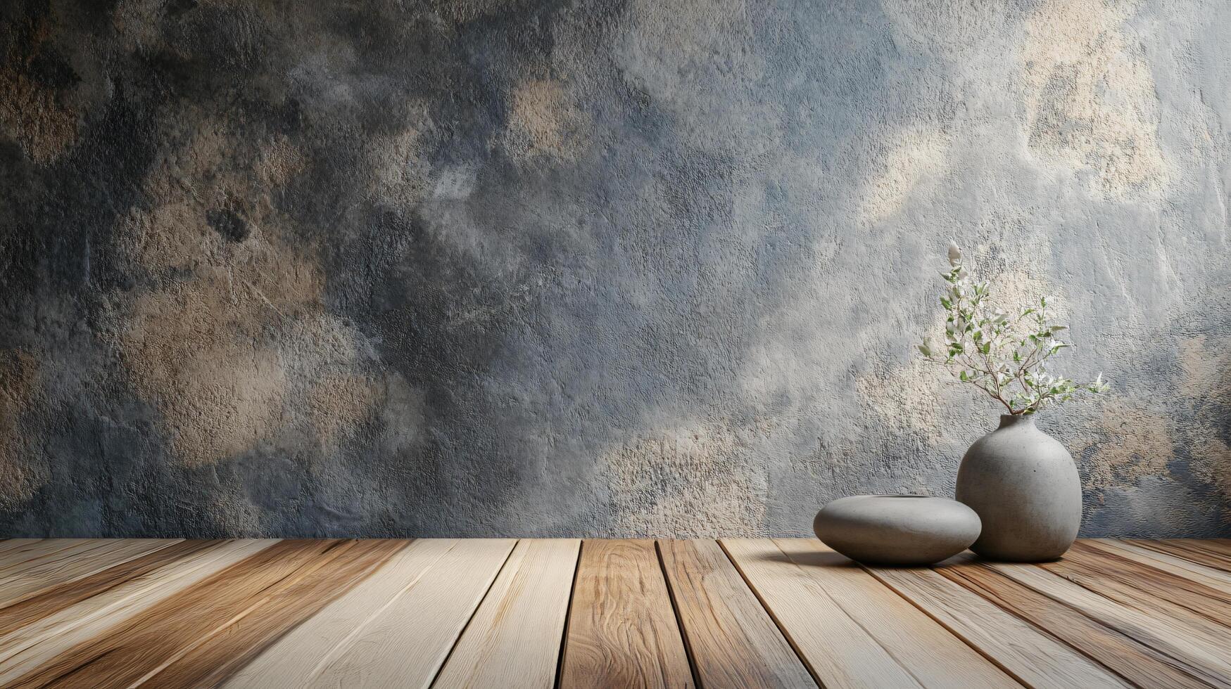 The vase and the flower create a sense of calm and serenity in the room photo