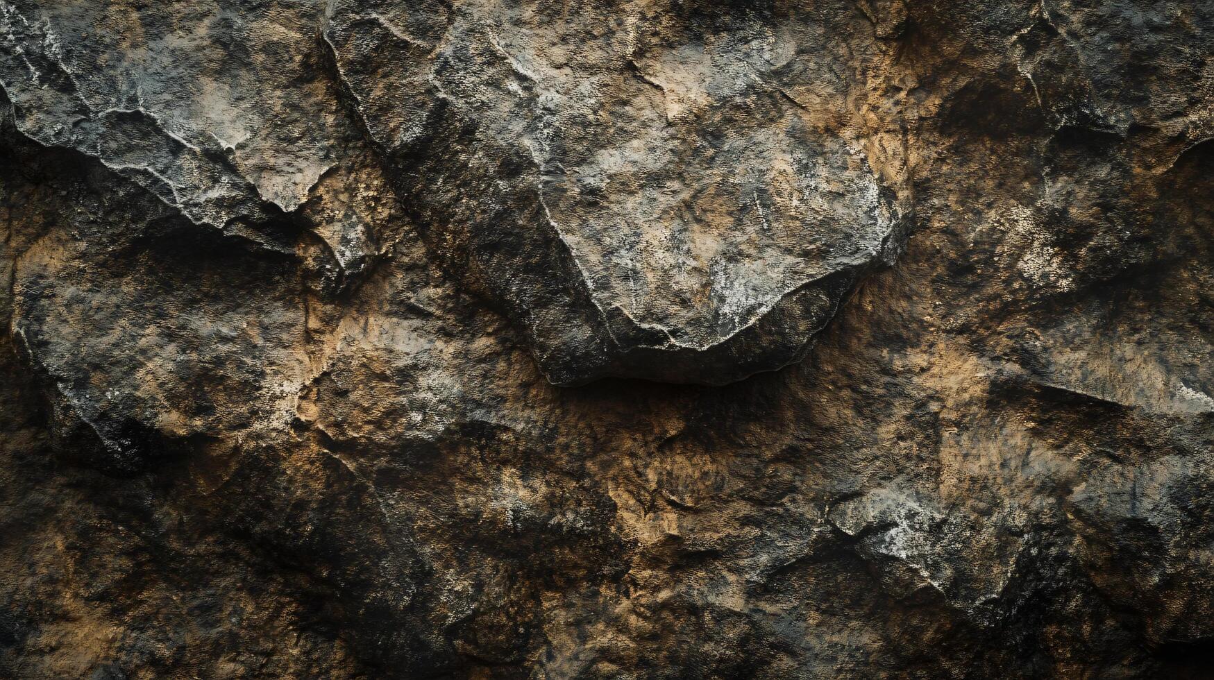 A rock wall with a lot of texture and a brownish color photo