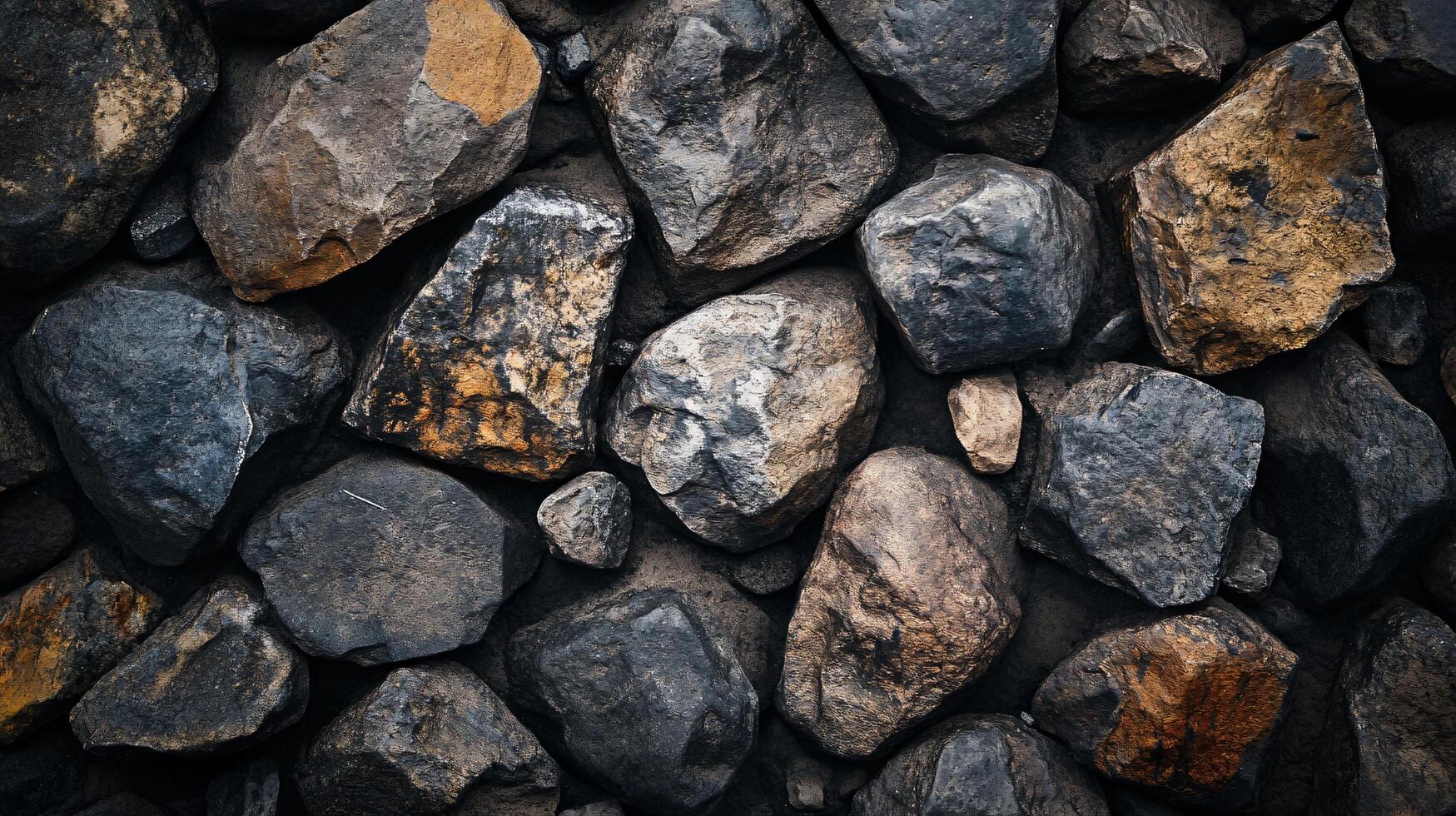 A close up of a pile of rocks with a brownish tinge photo