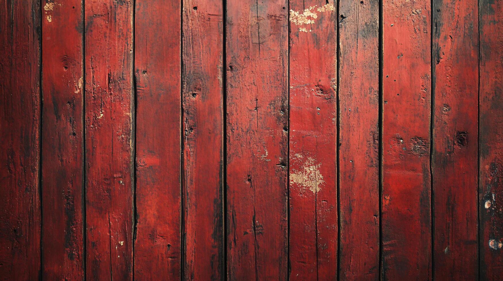 A red wooden background with a few splinters photo