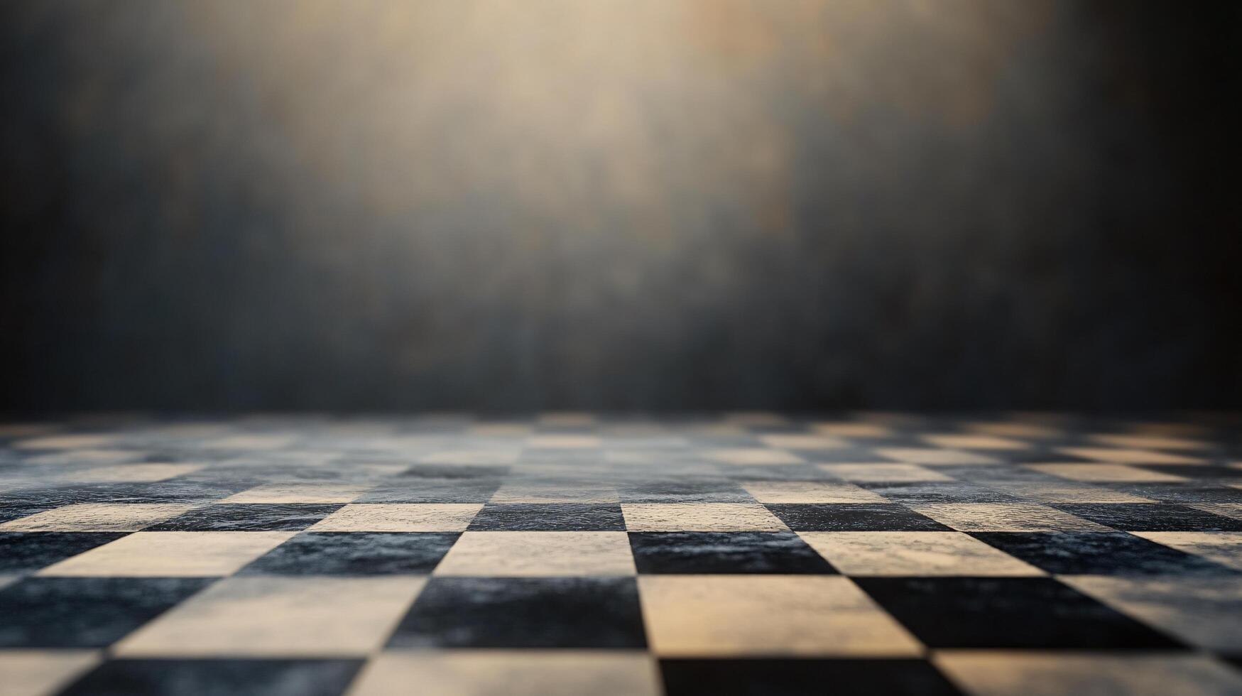 A checkered floor with a dark and light pattern photo
