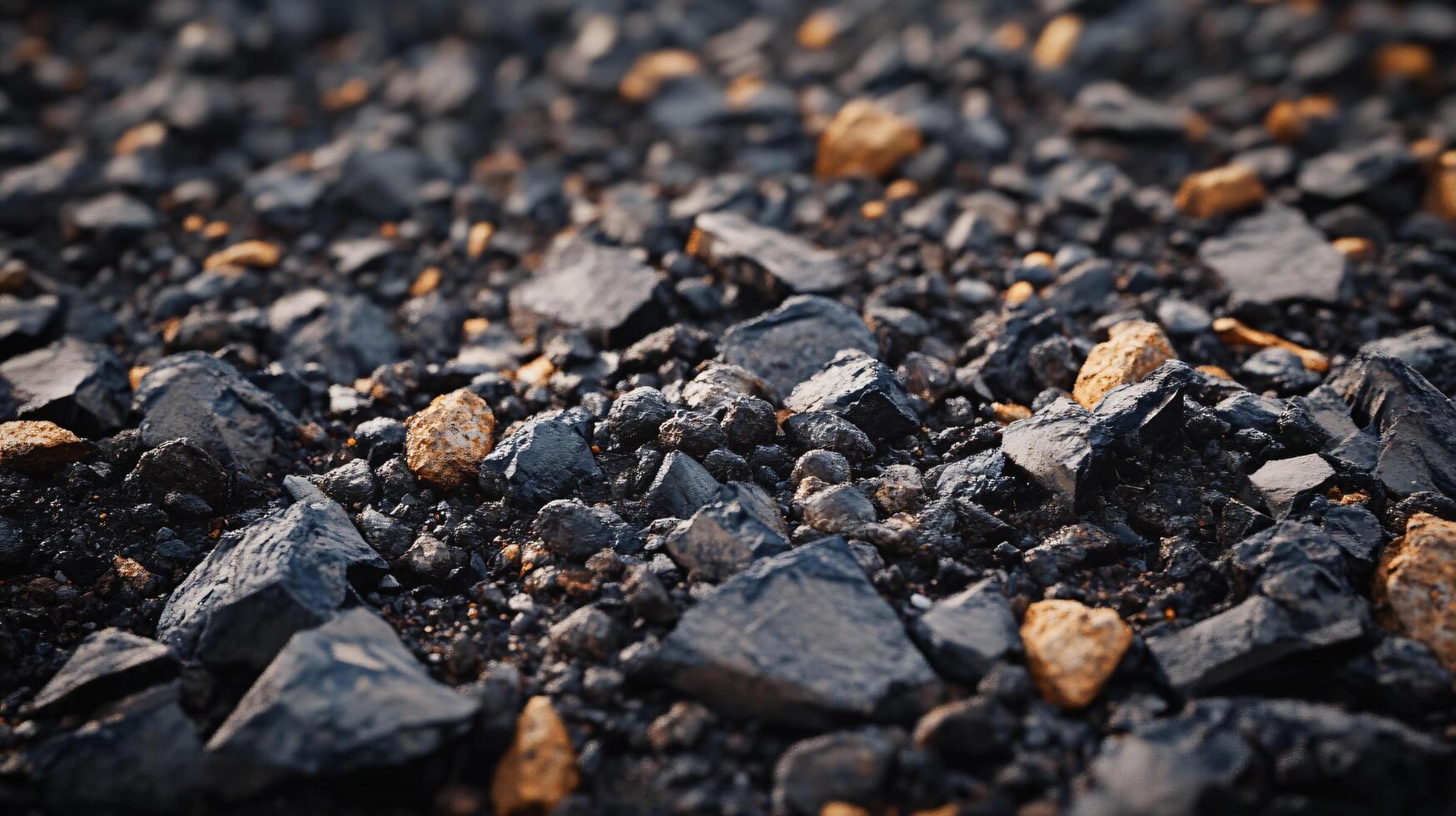A close up of a pile of rocks with some gold flecks photo