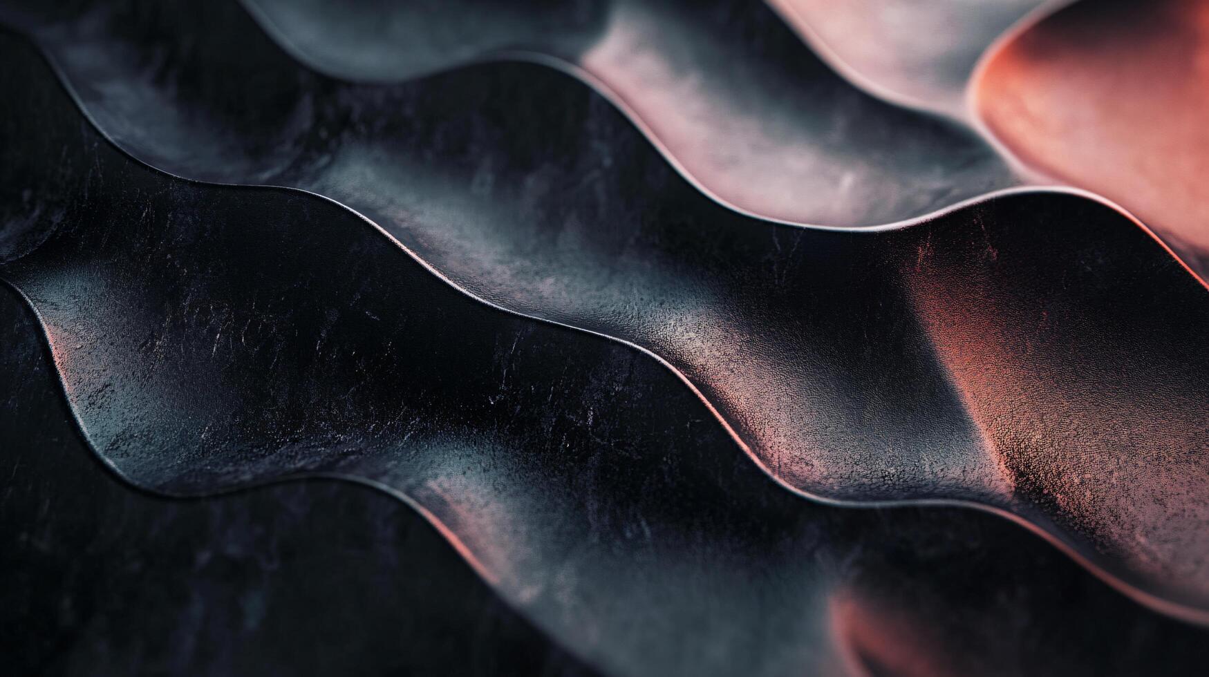 A black and white image of a wave with a red and orange tint photo