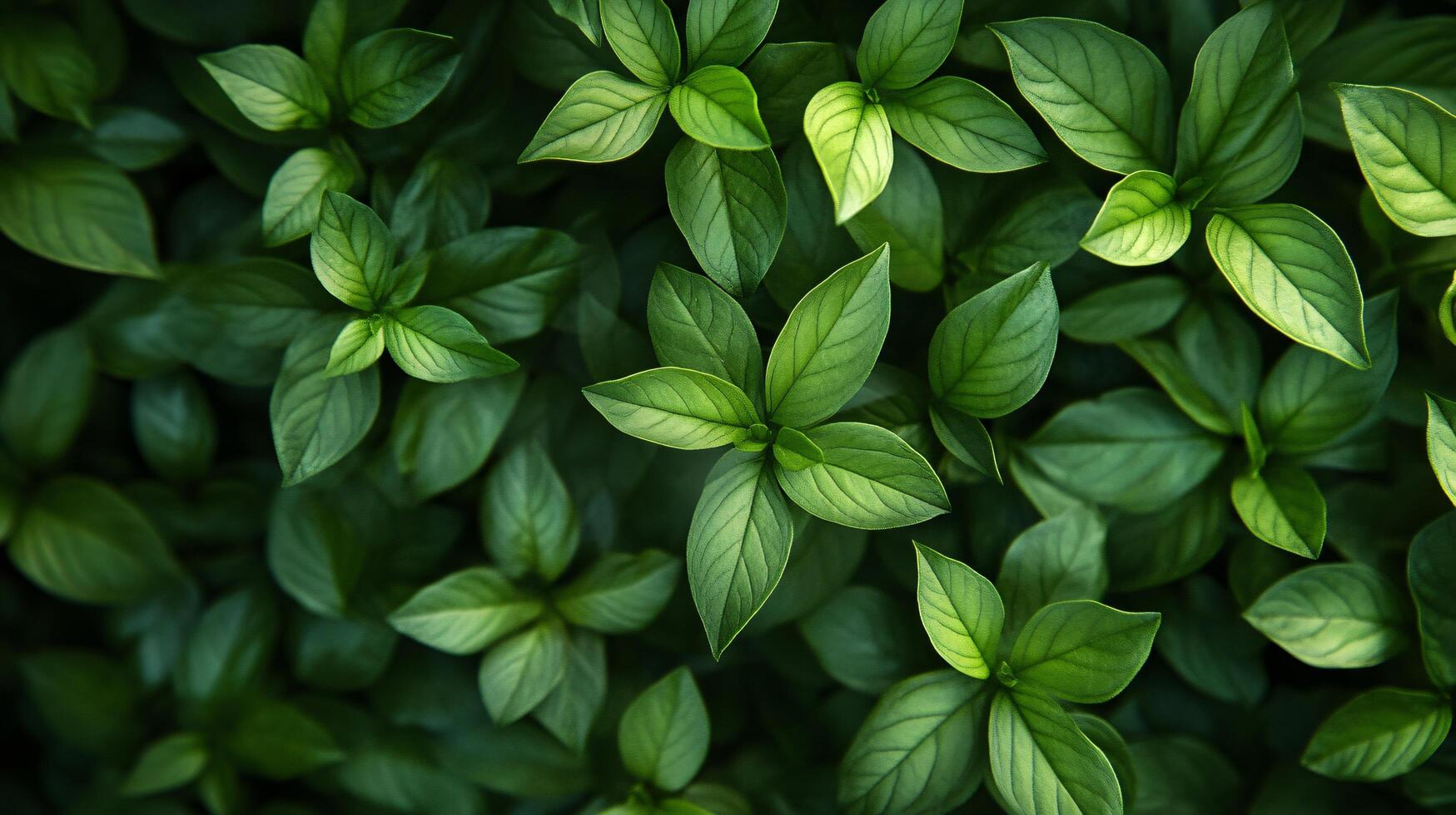 A close up of green leaves with a bright green color photo