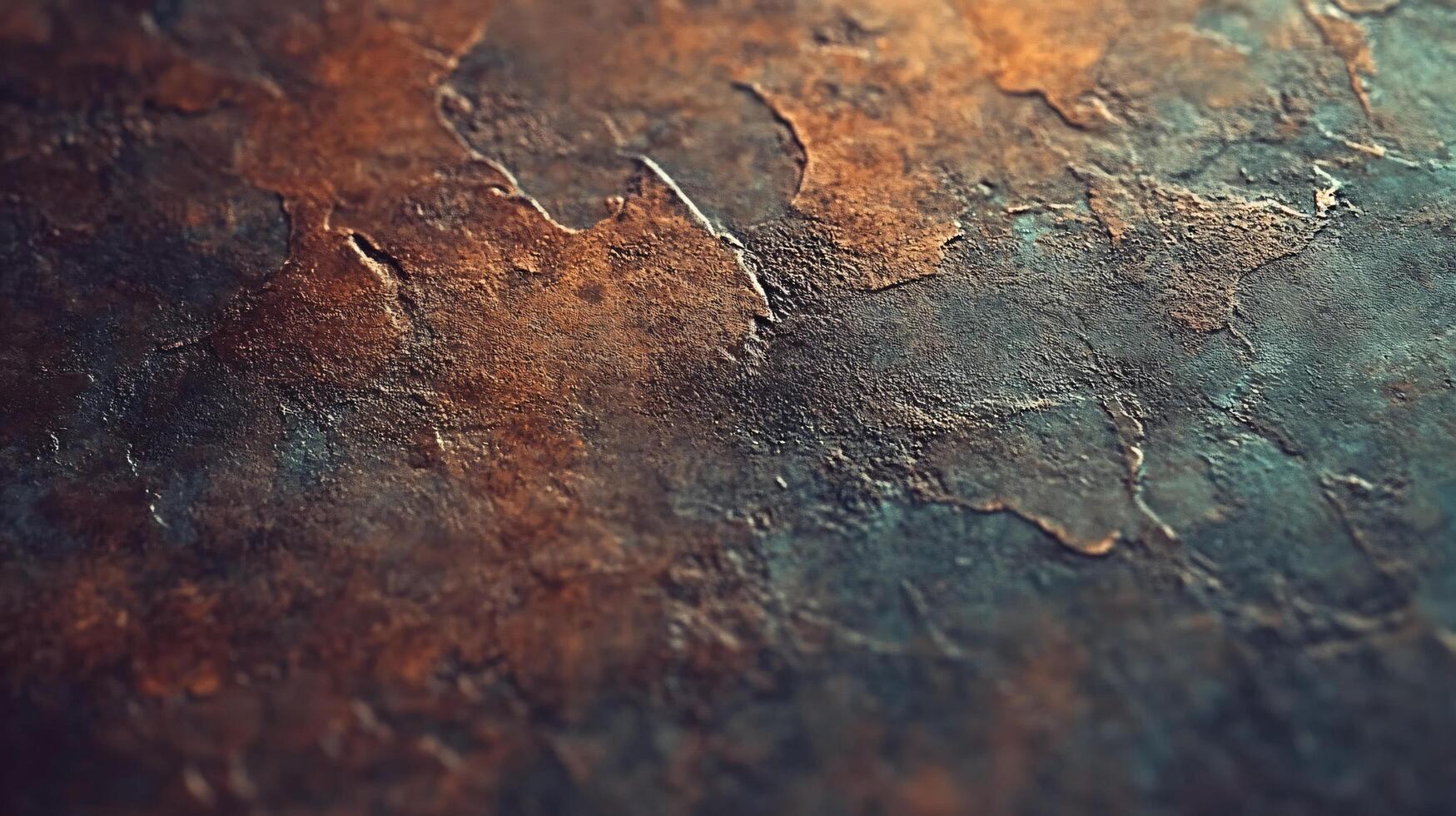 A close up of a wall with a brown and blue color scheme photo