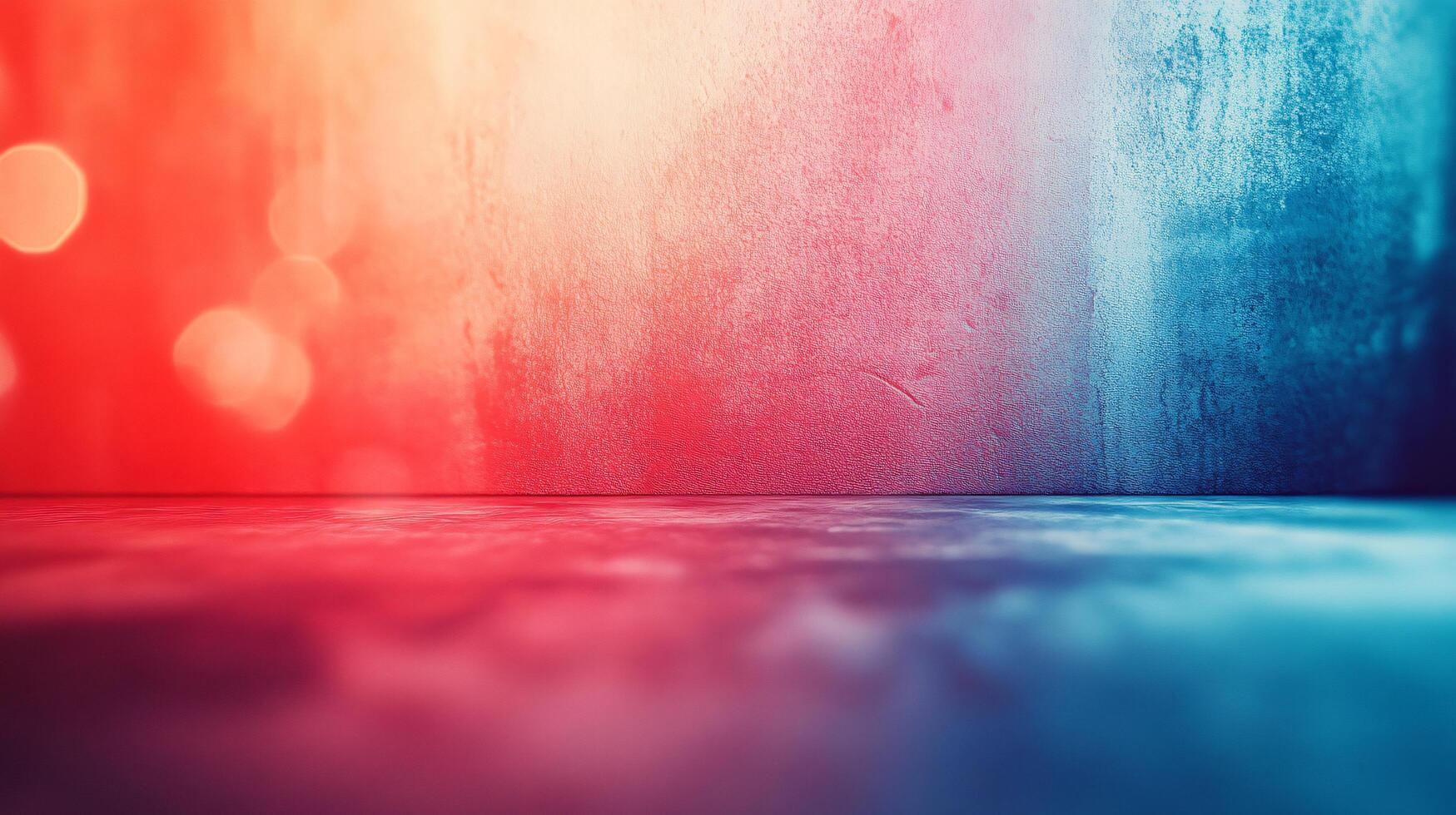 A colorful background with a red and blue splash photo