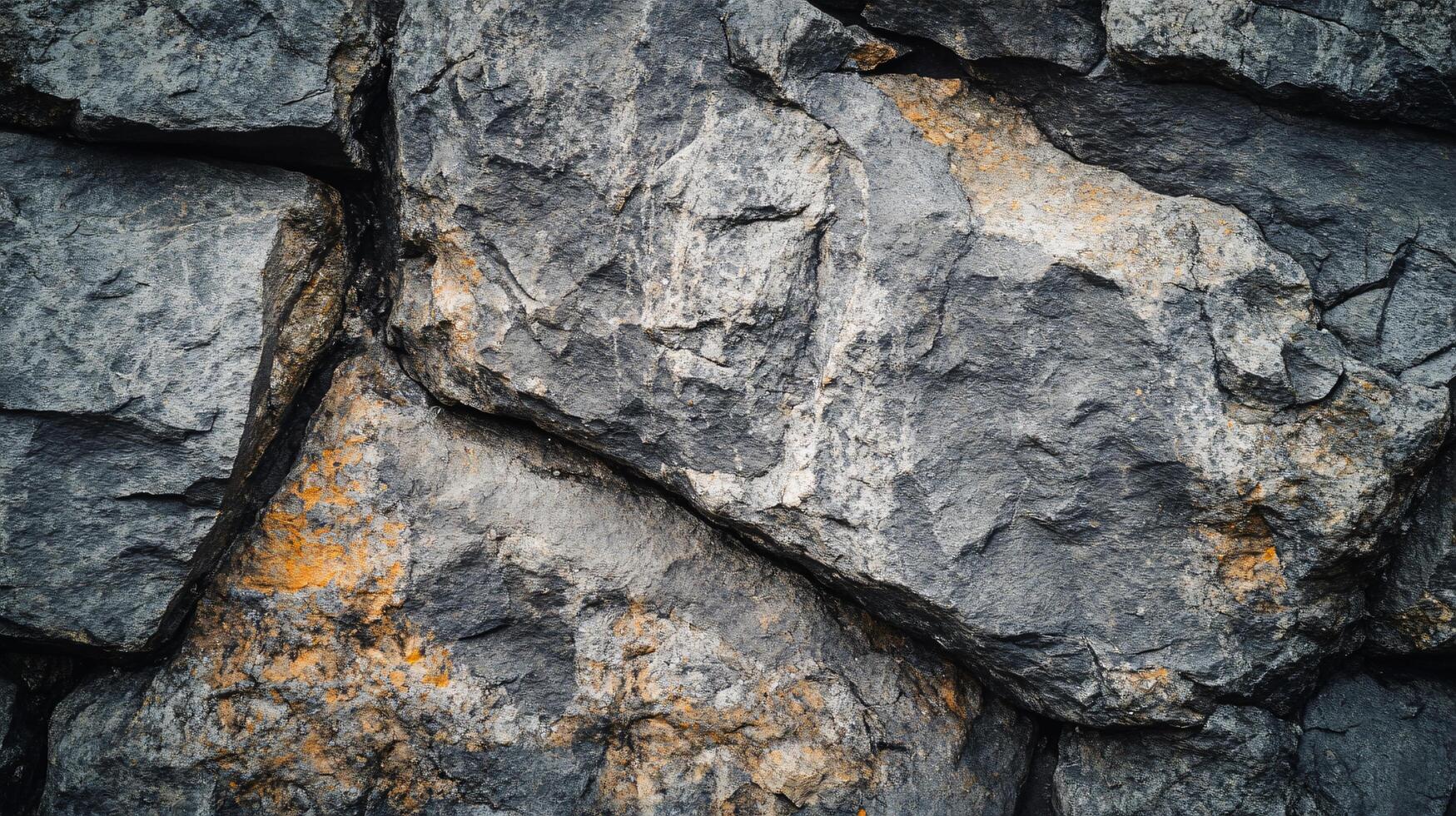 A large rock with a few small rocks on top of it photo
