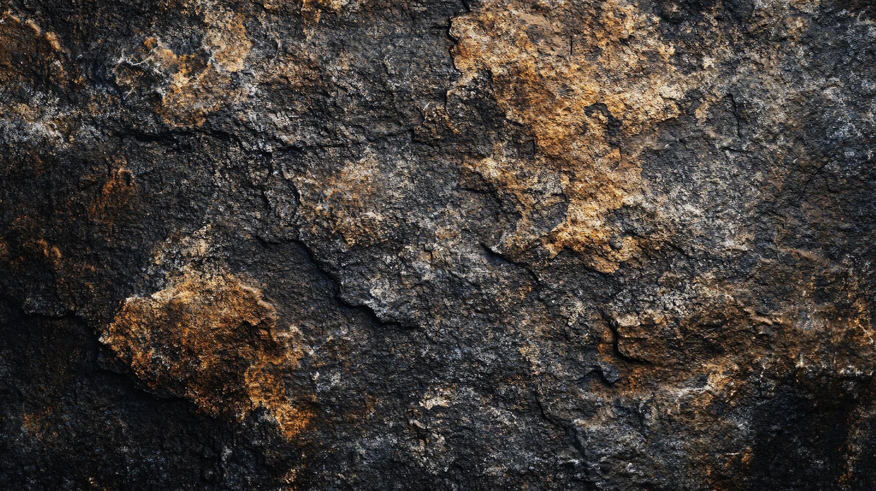 A close up of a rock with a brown and black color photo