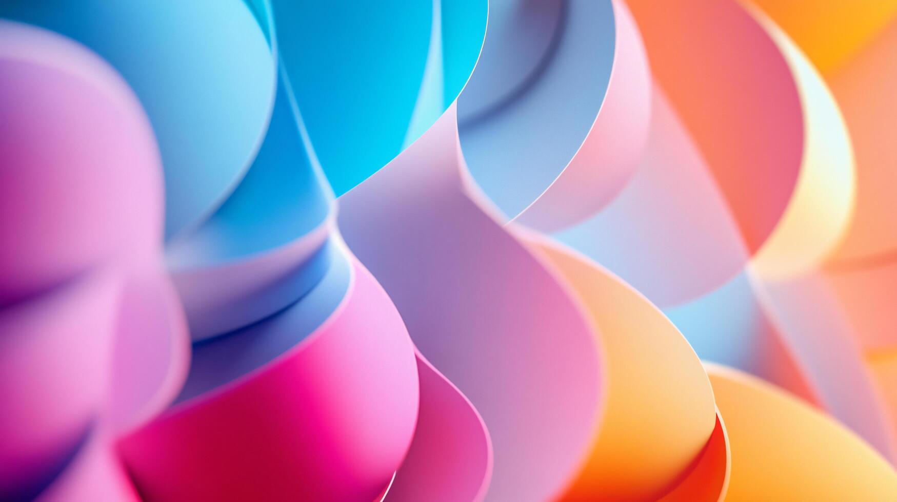 A colorful abstract painting with a lot of different colors photo