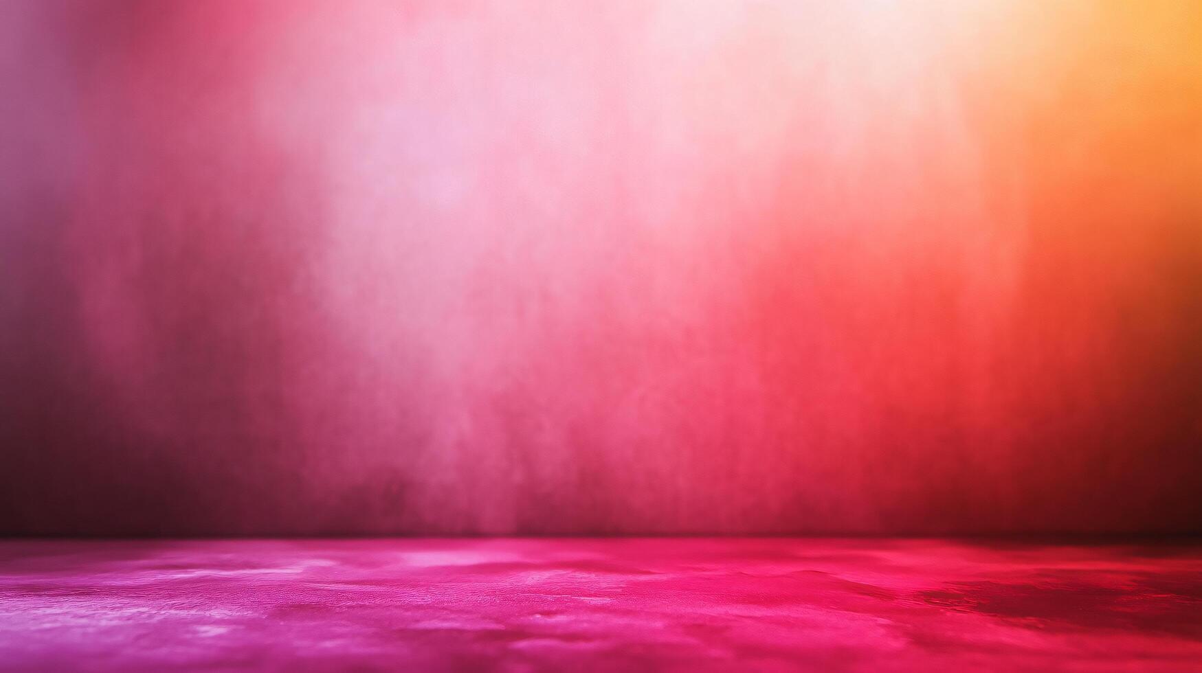 A pink background with a purple wall photo