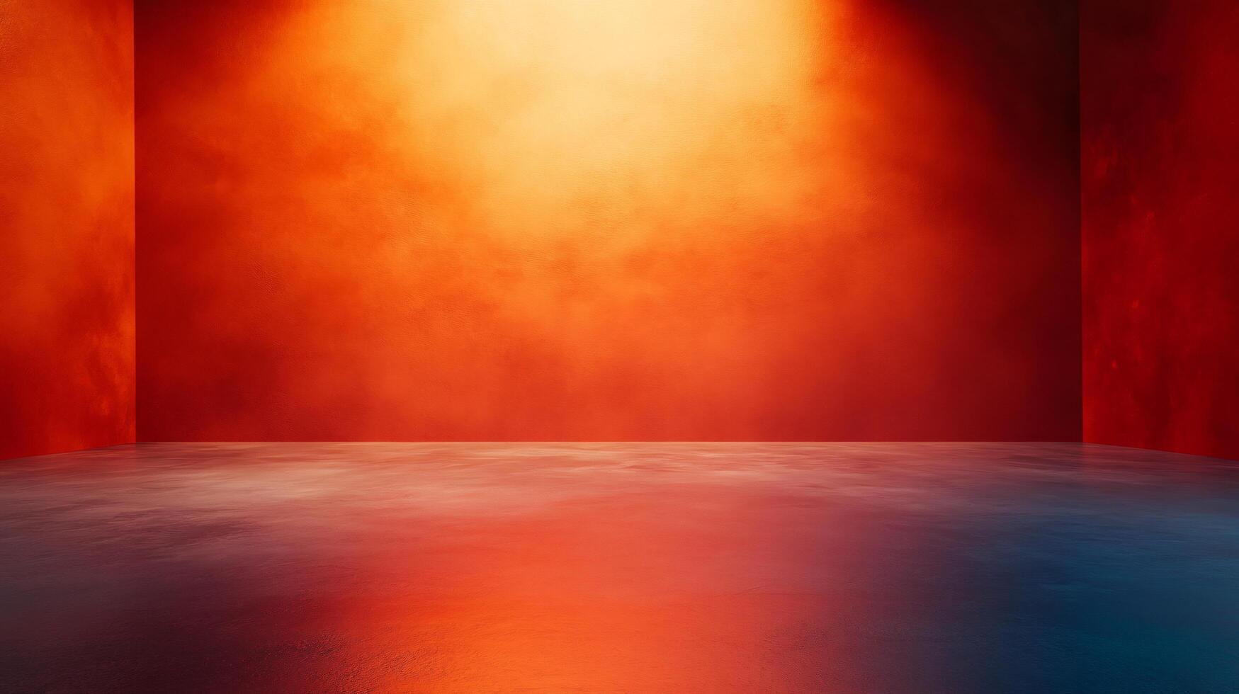 A red room with a wall that is covered in a textured material photo