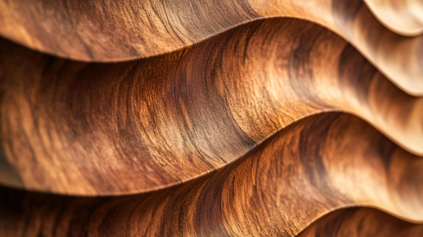 A wooden wave with a brown color photo