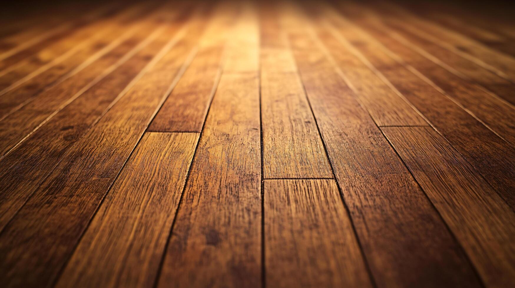 A close up of a wooden floor with a light brown color photo
