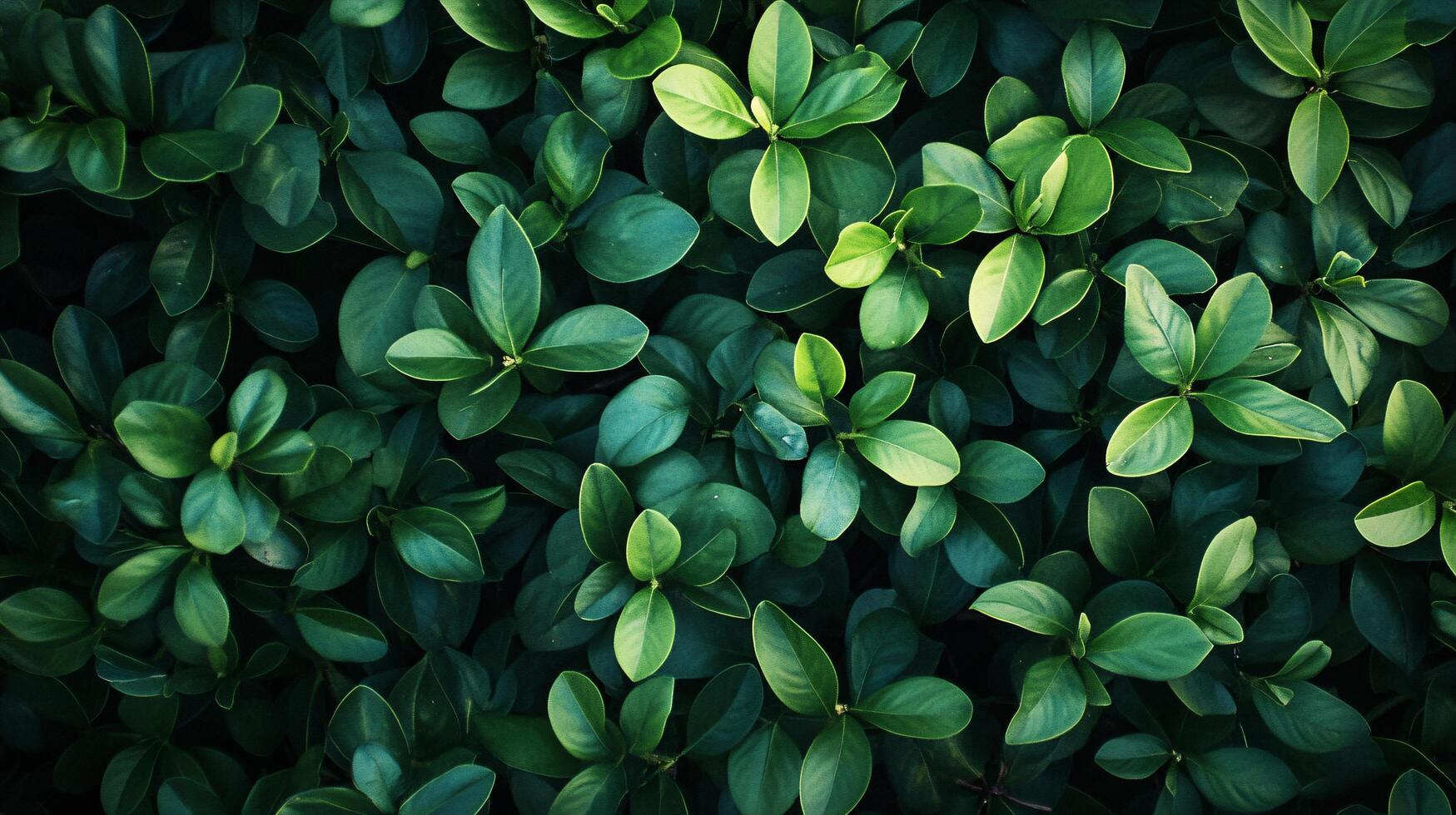 A close up of green leaves with a mood of serenity and calmness photo