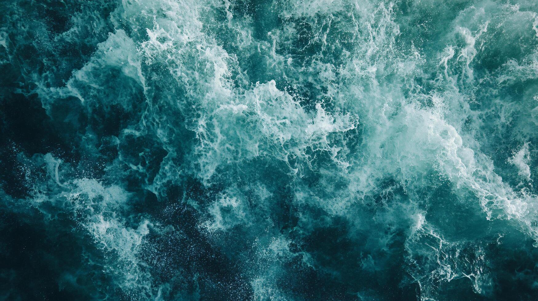 The image is of a large body of water with a lot of waves photo
