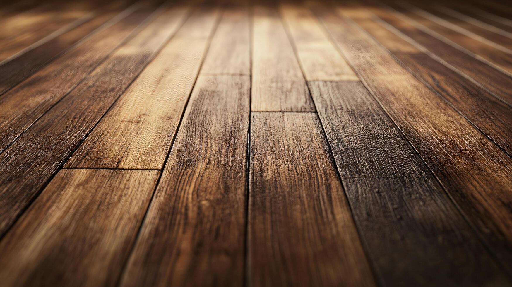 A wooden floor with a light brown color photo