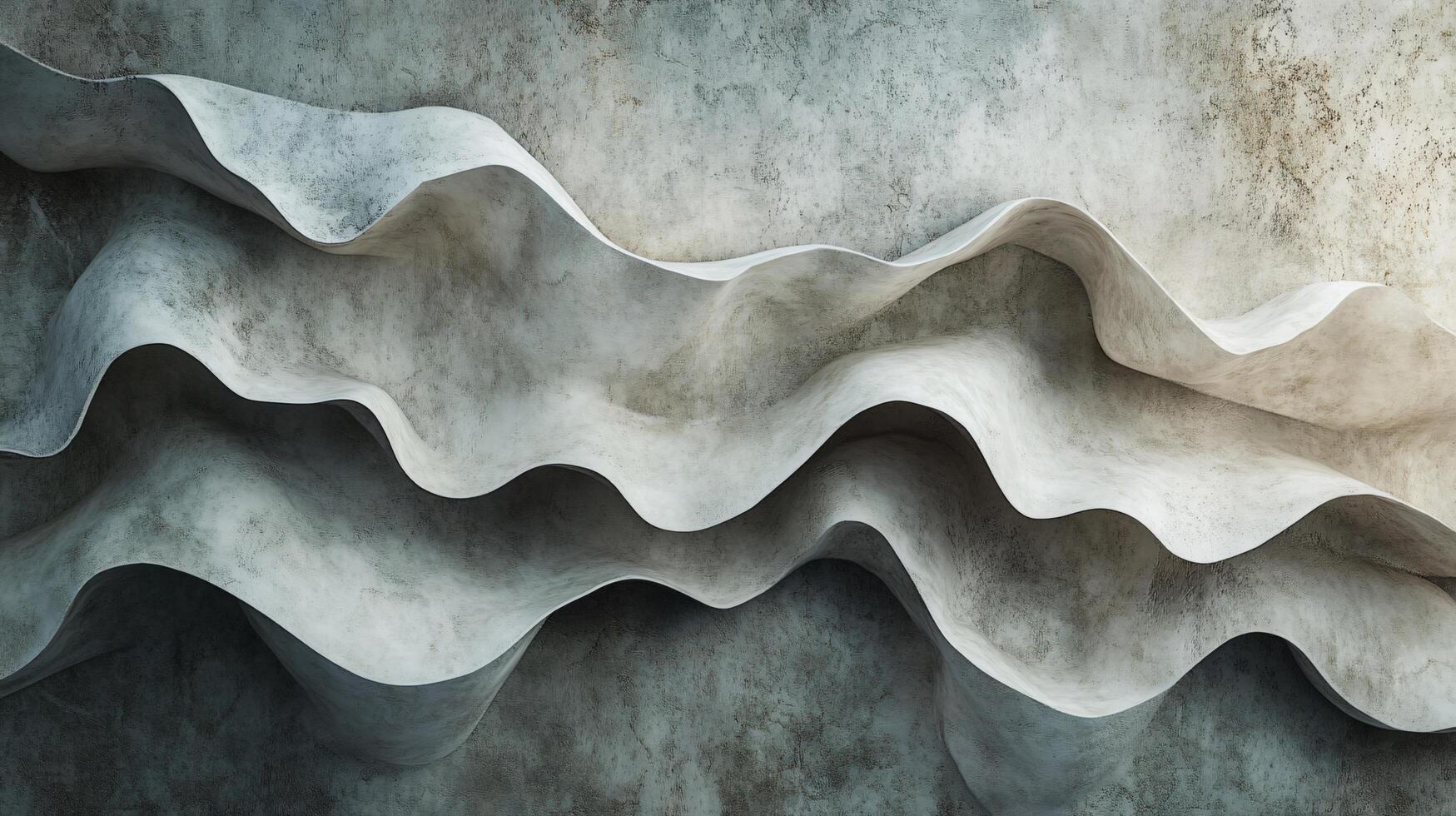 The image is a gray and white abstract painting of a wave photo