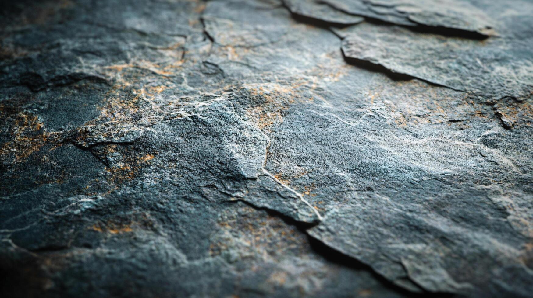 A rocky surface with a blue and white color scheme photo