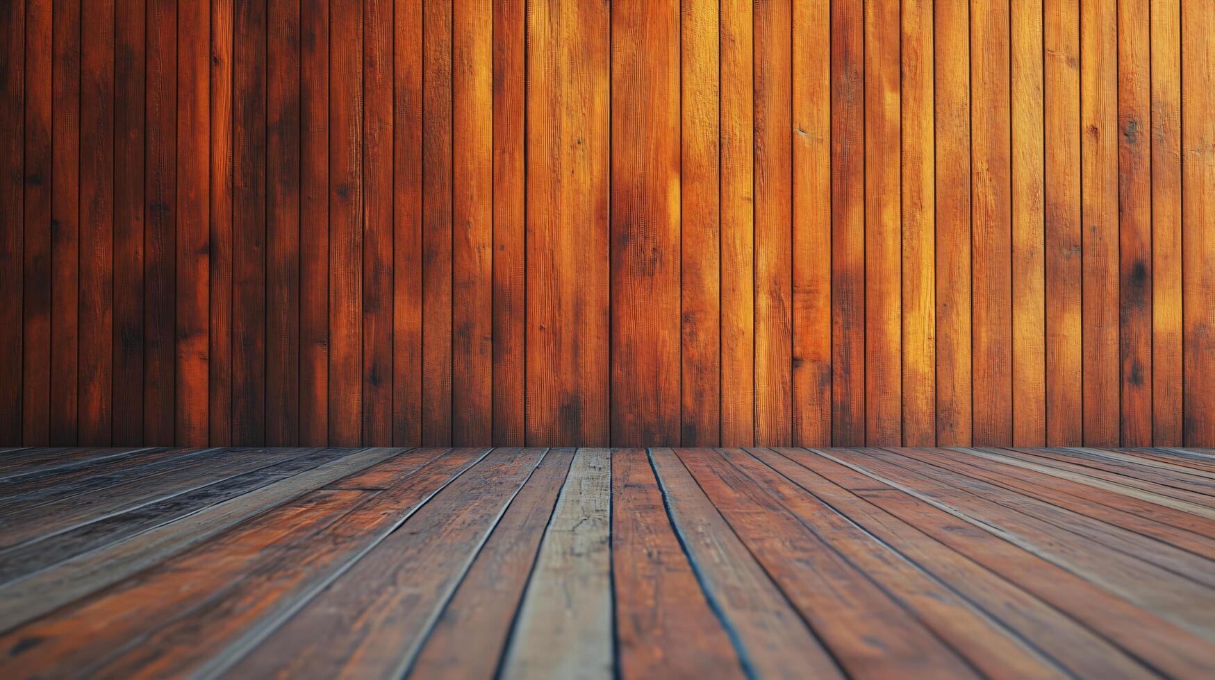 A wooden wall with a large empty space in the middle photo