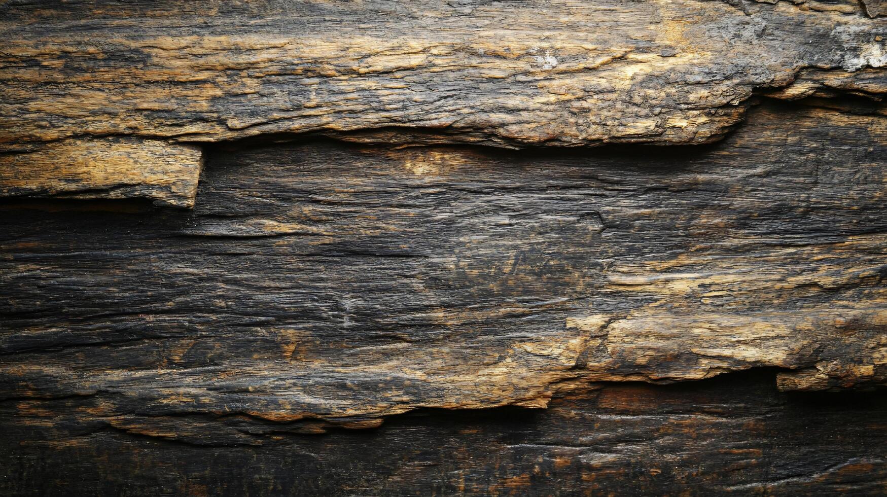 The image is of a rock with a brown and black color photo