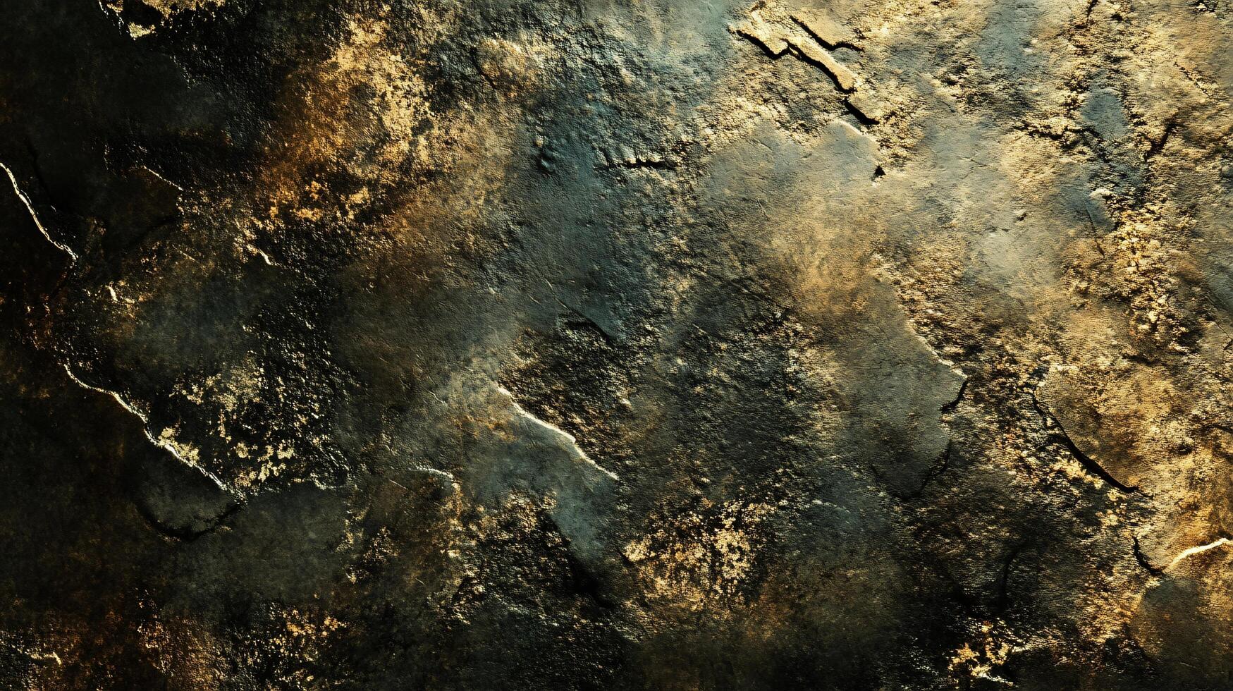 A black and gold background with a lot of texture photo