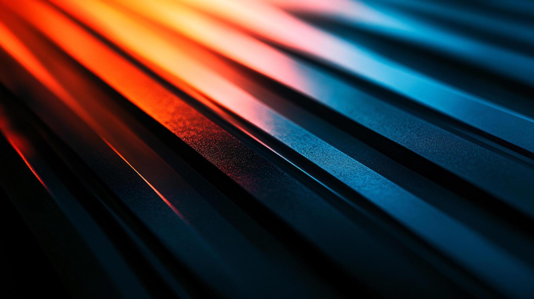 A colorful stripe of metal with a blue stripe in the middle photo