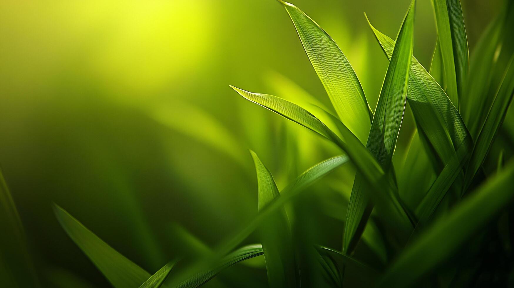 A close up of green leaves with a bright green background photo