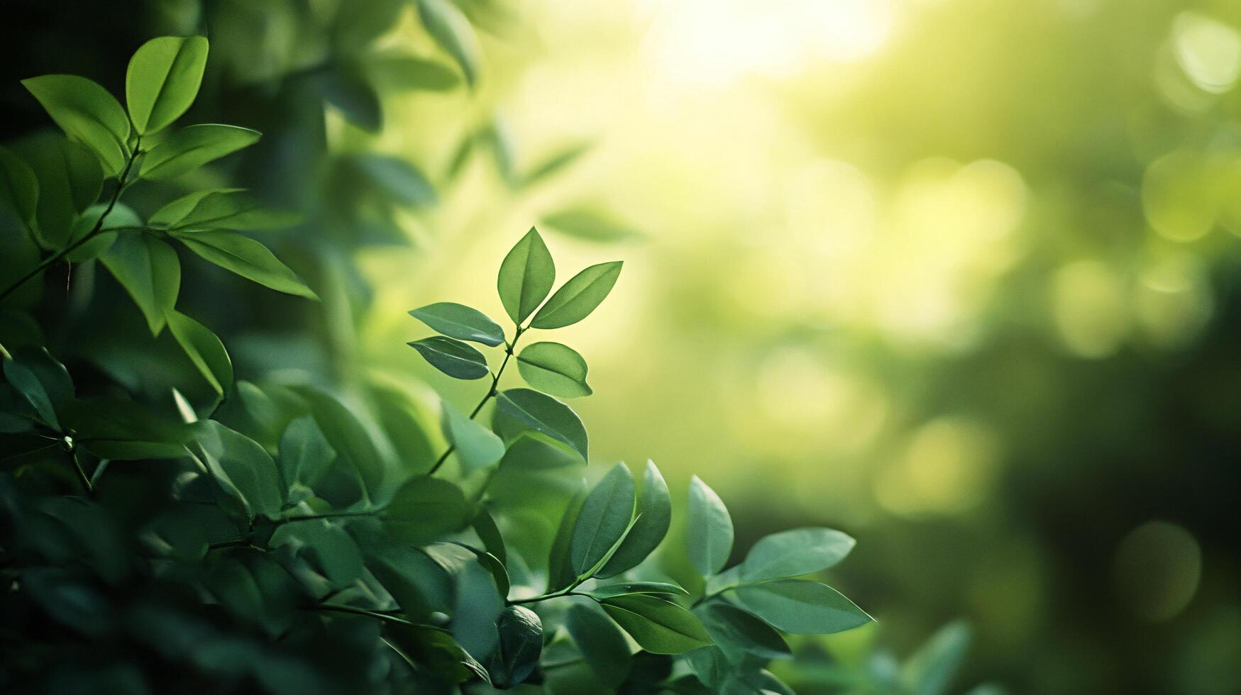 A leafy green bush with a single leaf in the foreground photo