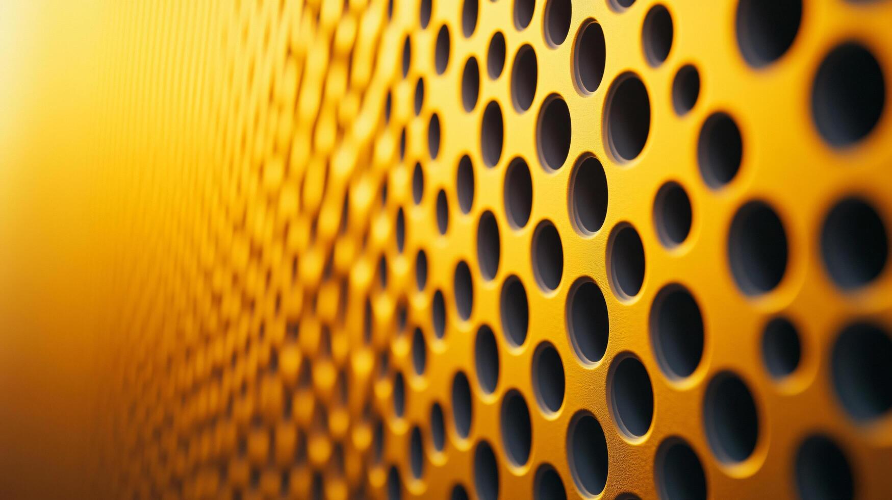A close up of a yellow and black patterned surface photo