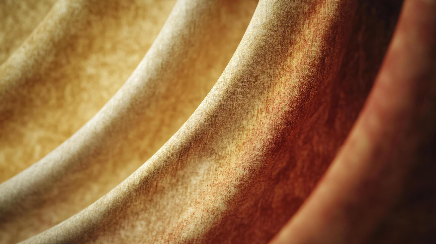 A piece of fabric with a brown and tan color pattern photo
