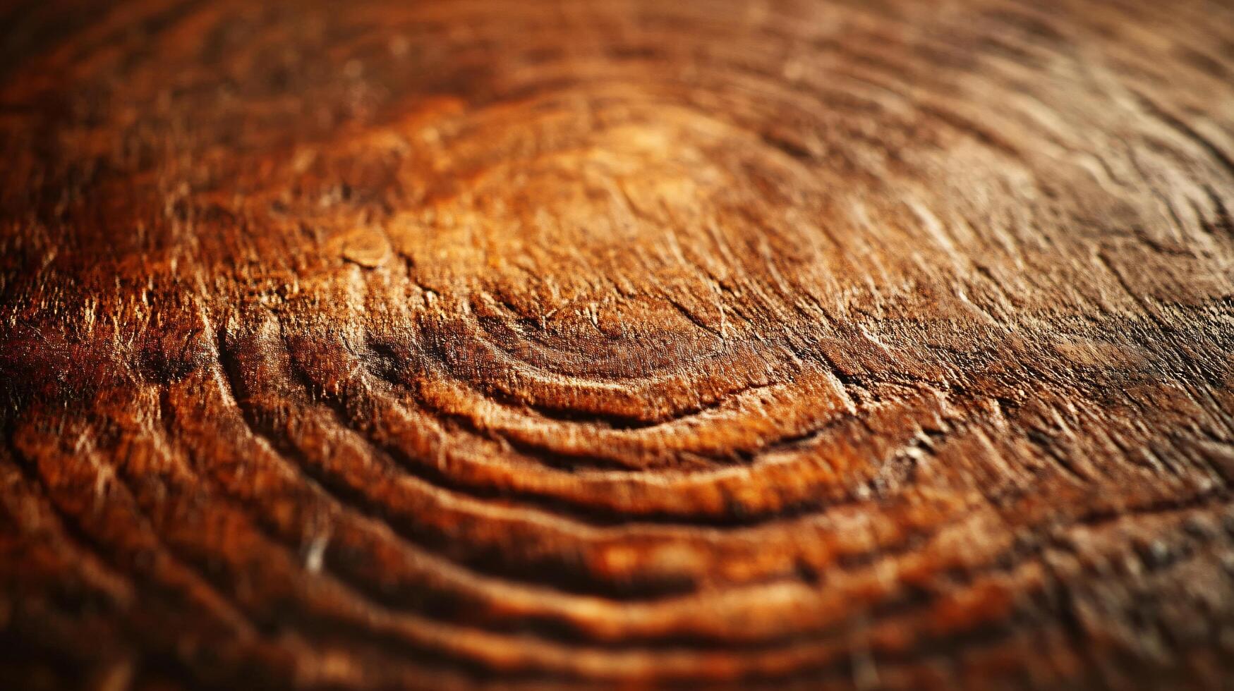 A close up of a wooden surface with a circular pattern photo