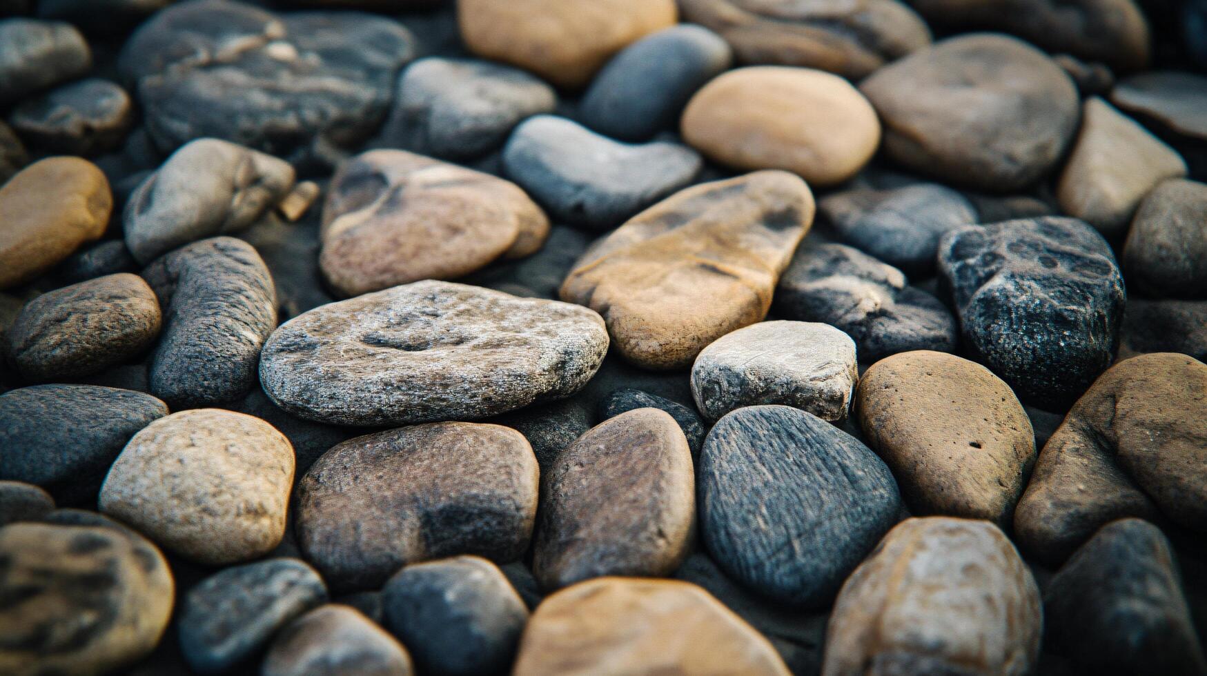 A close up of a pile of rocks with a variety of colors photo