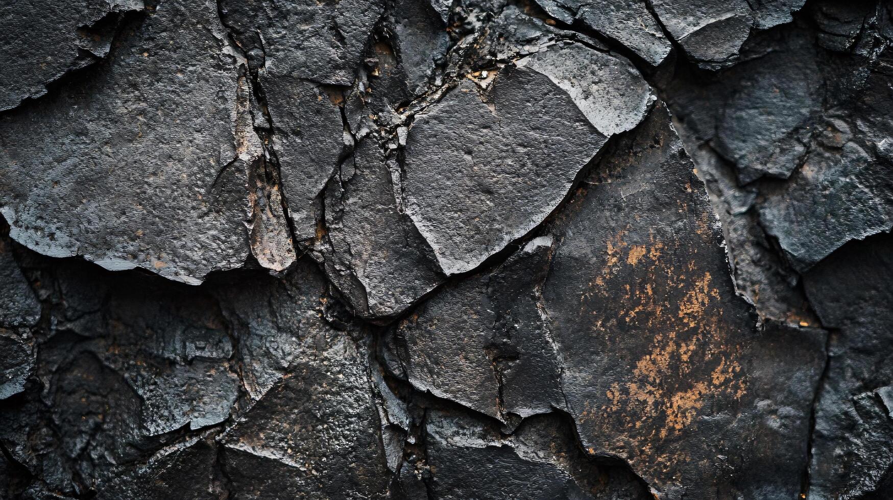 A close up of a rock with a lot of cracks and holes photo