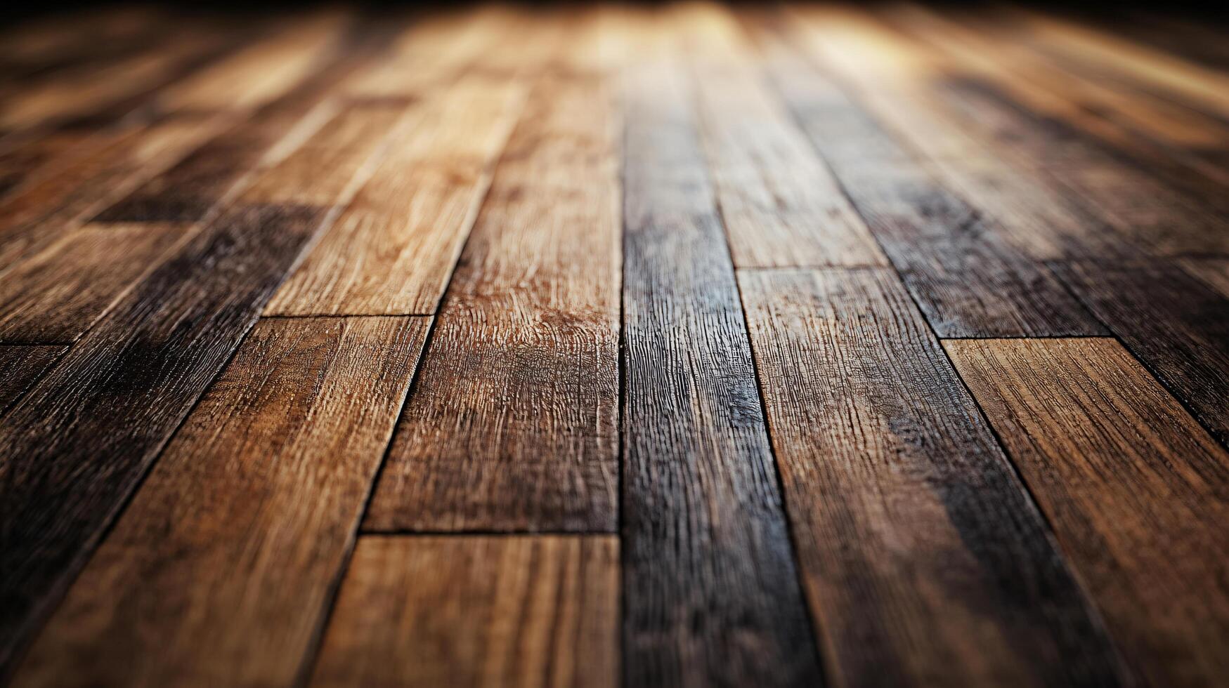 A wooden floor with a grainy texture photo
