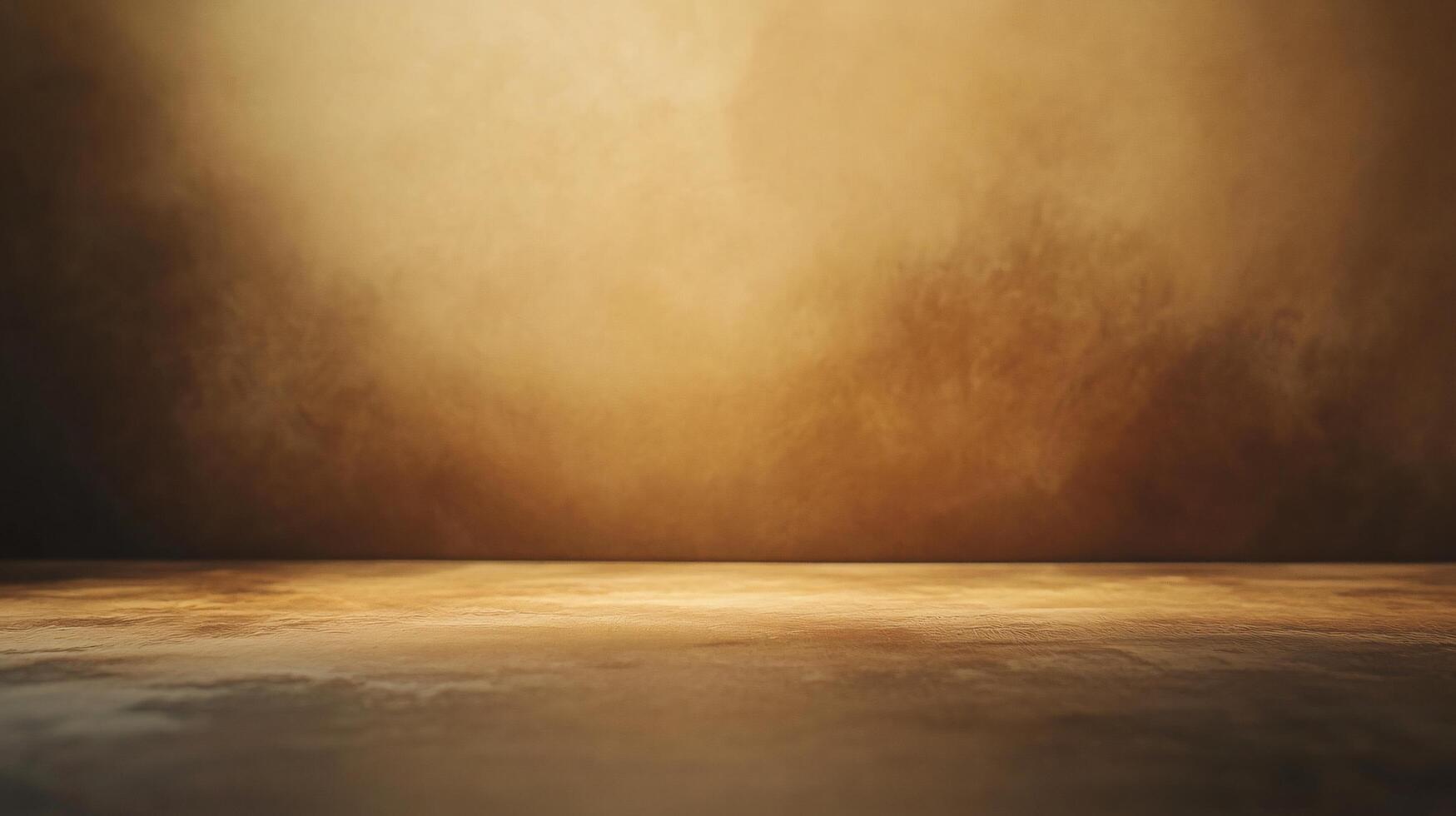 A large empty room with a wall that is covered in dust photo