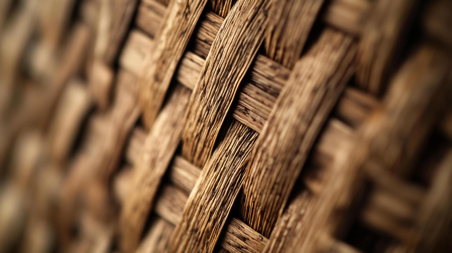 The image is of a woven piece of wood with a brown color photo