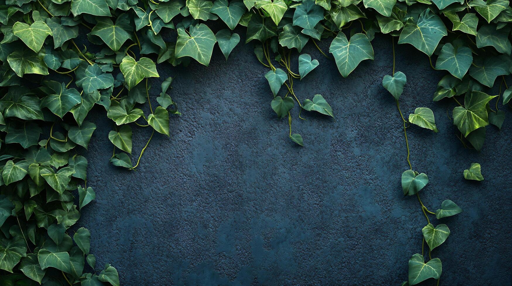 A wall covered in green ivy leaves photo