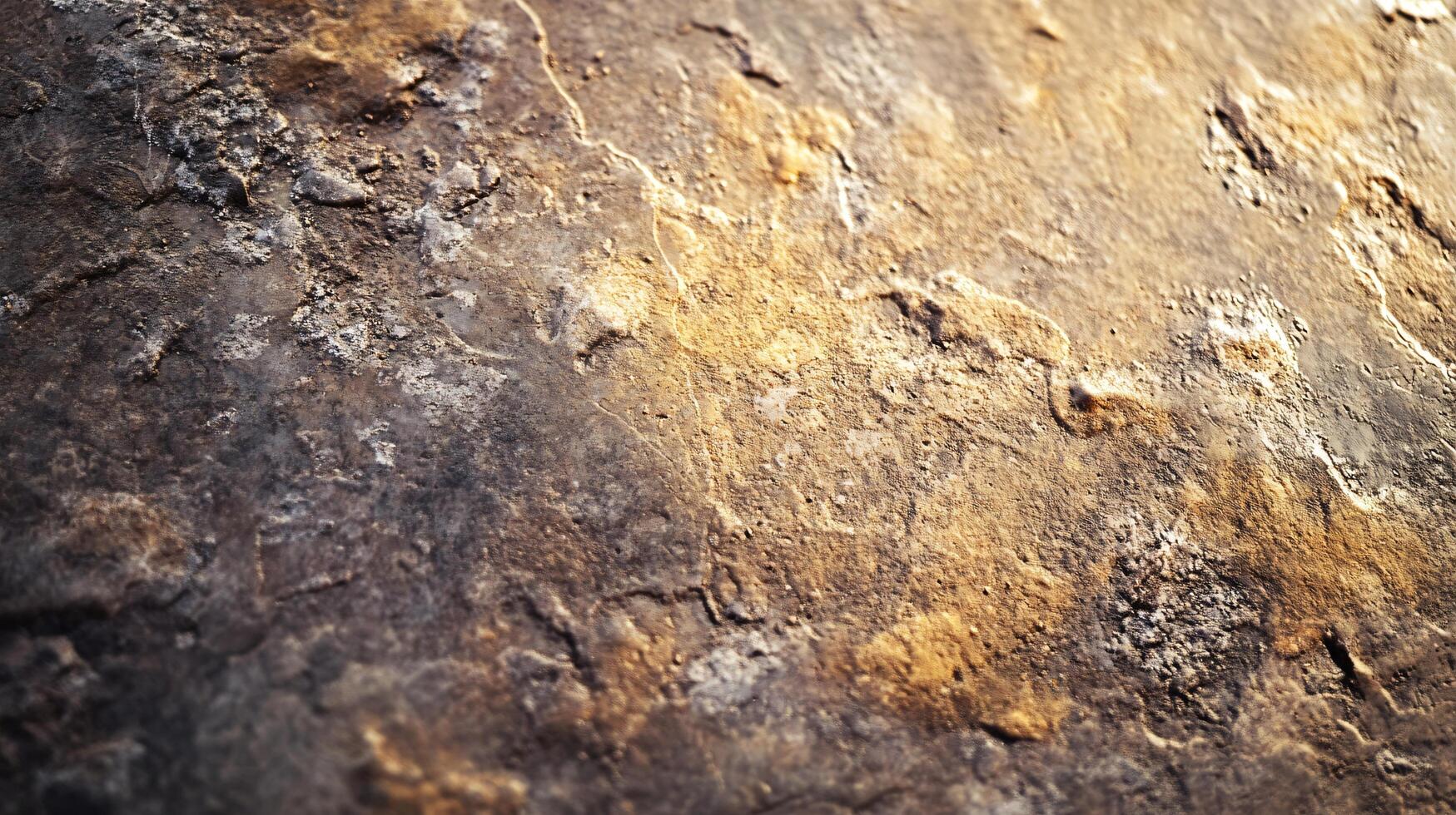 A close up of a rock with a lot of dirt and grime on it photo