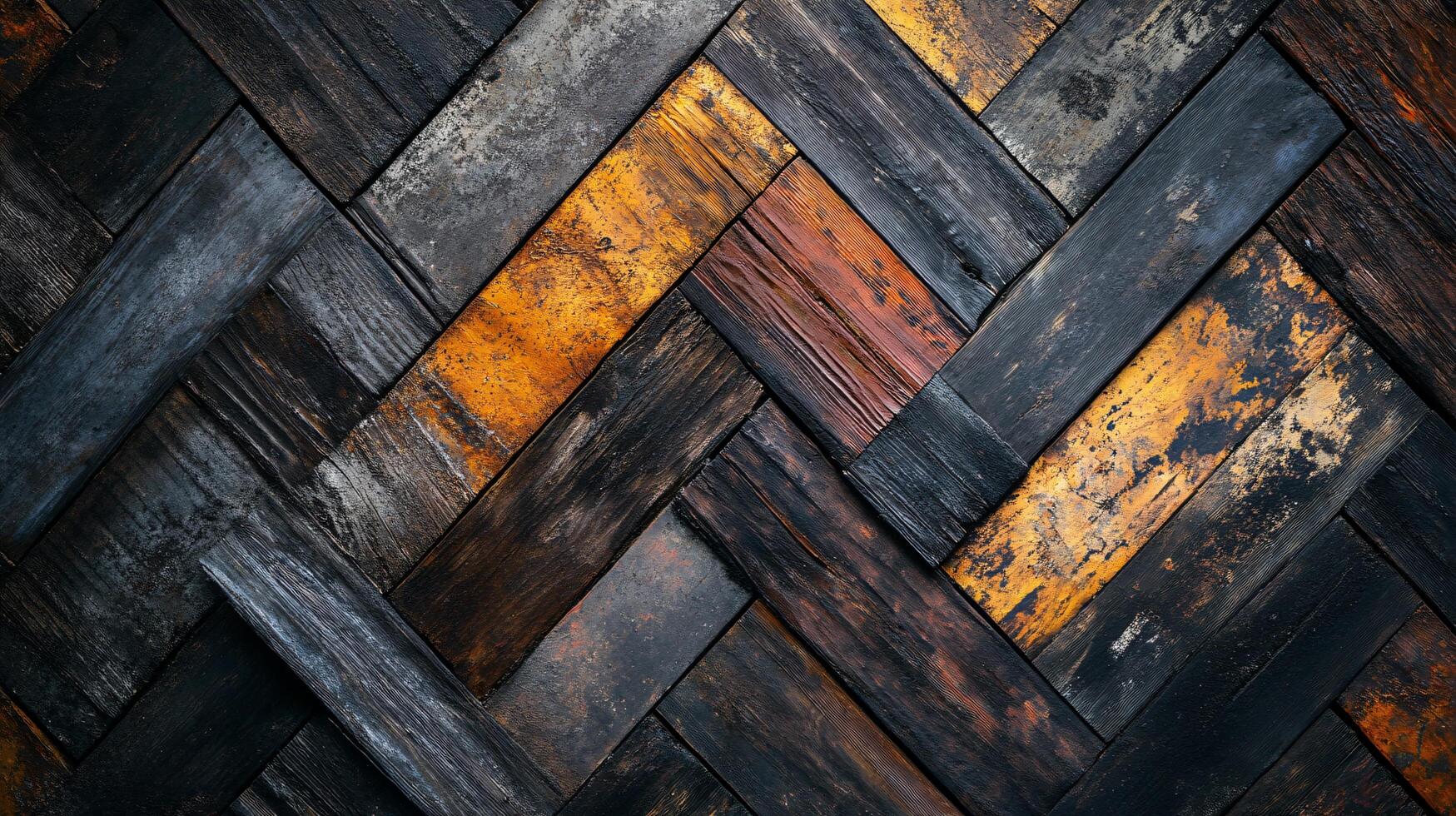 A pattern of wood with a mix of brown and black colors photo