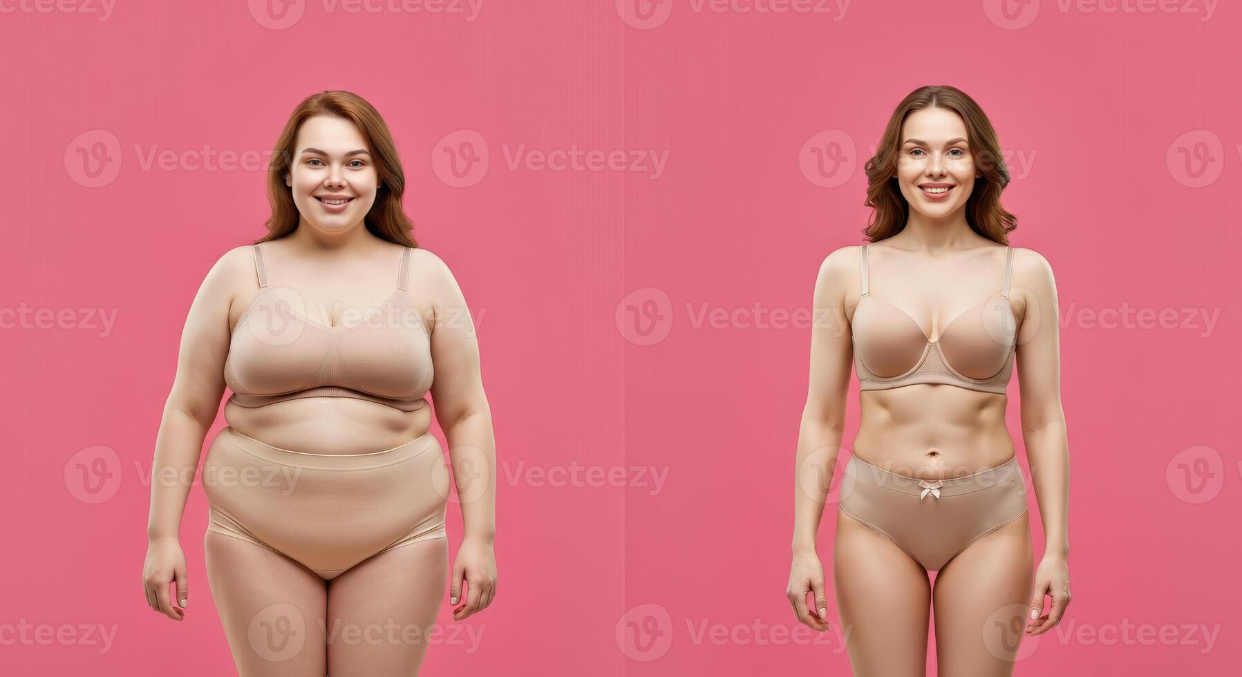 Transformation journey of body confidence and self acceptance for diverse women photo